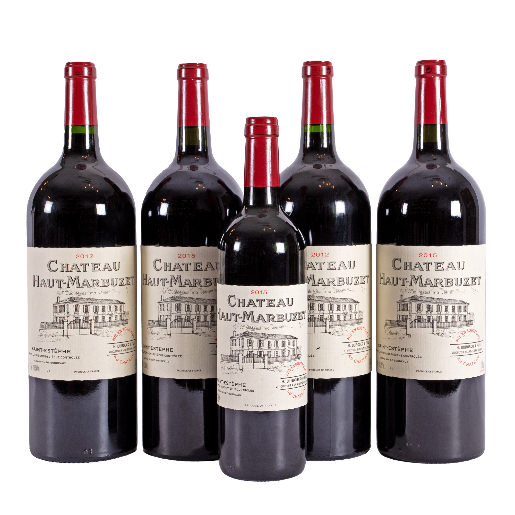Château Haut-Marbuzet, Saint-Estèphe, 2012/2015, 1st x 0.75l, 4st x 1.5l