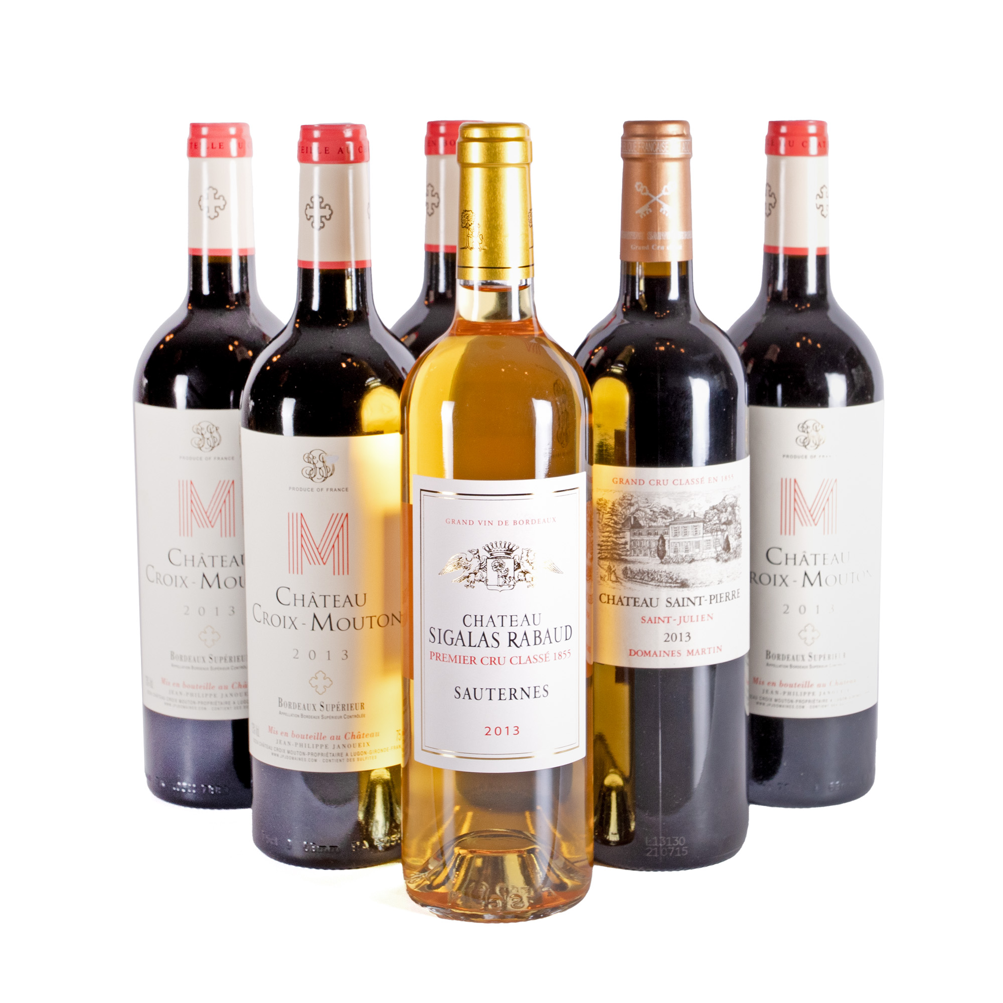Château Croix Mouton, Château Saint-Pierre și Château Sigalas Rabaud, 2013, 6st x 0.75l