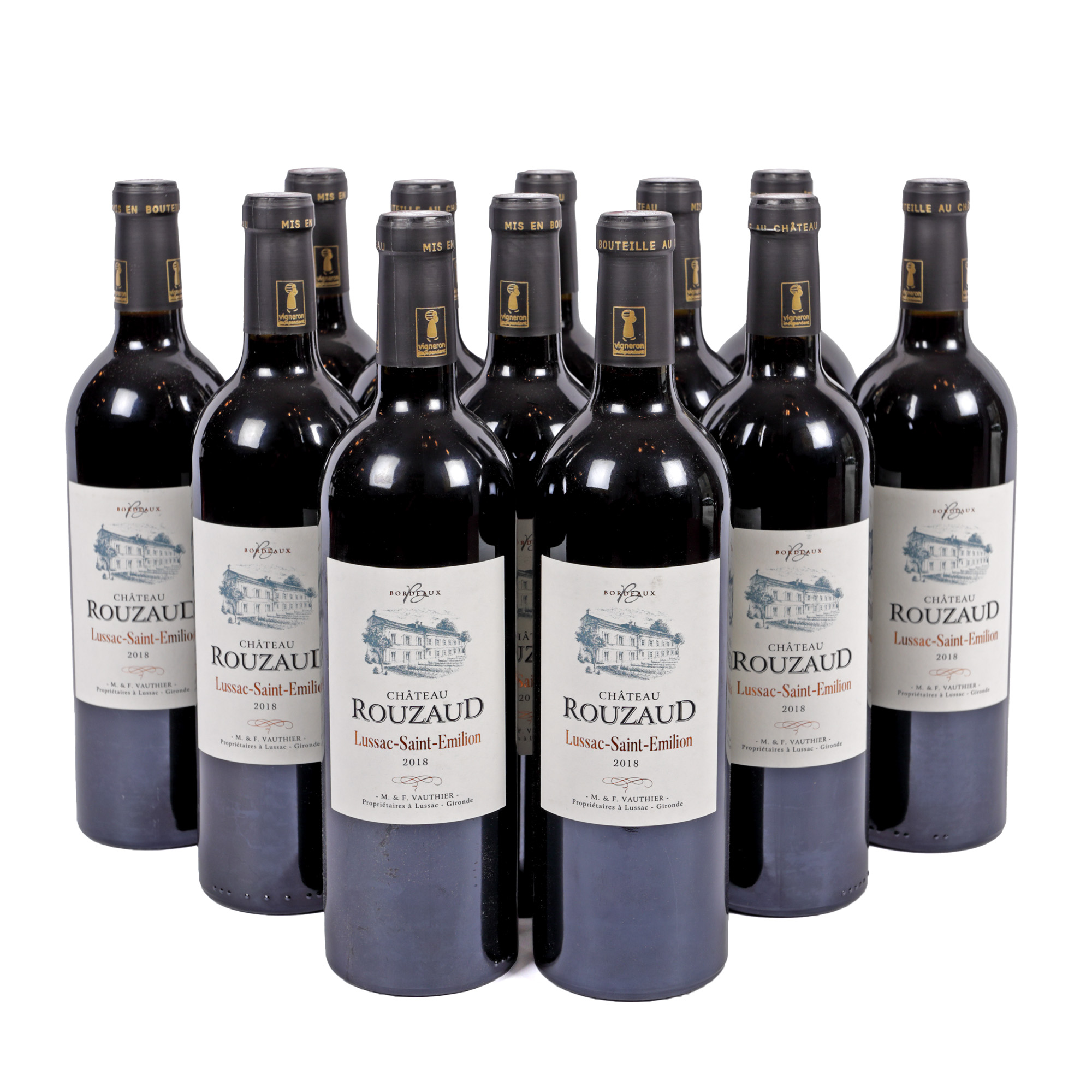Château Rouzaud, Lussac Saint-Émilion, 2018, 12st x 0,75l