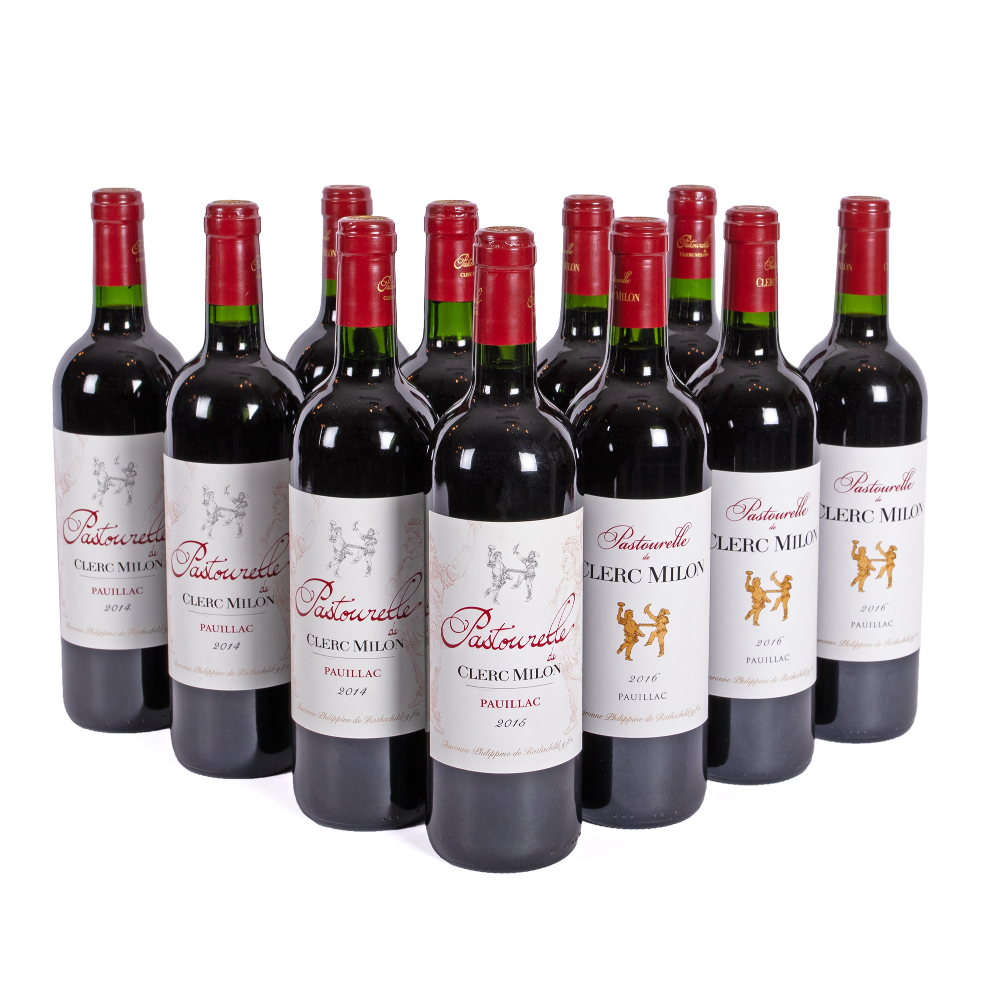 Pastourelle de Clerc Milon, Pauillac, 2014/2015/2016, 11st x 0.75l