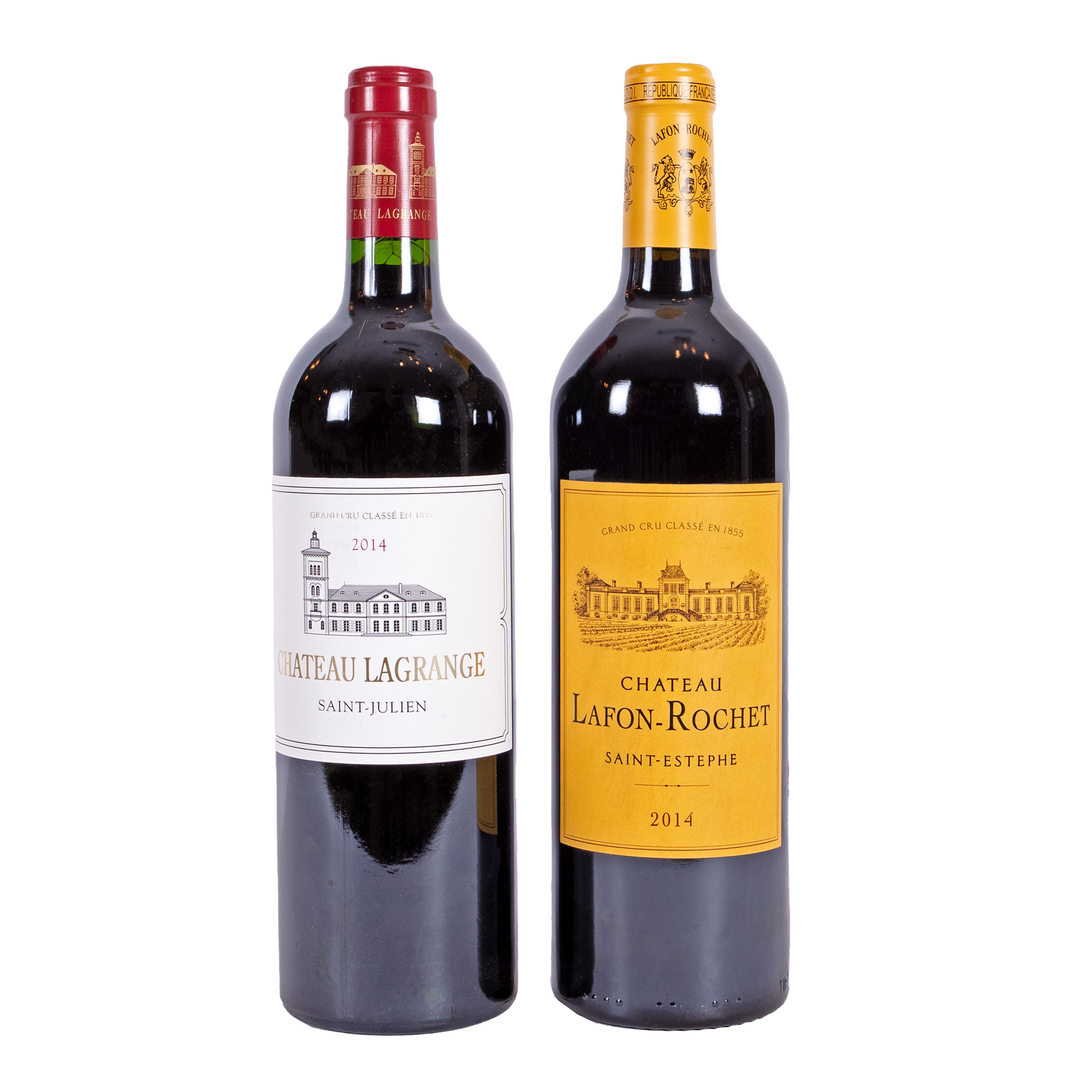 Château Lagrange, Saint-Julien, și Château Lafon Rochet, Saint-Estèphe, 2014, 2st x 0.75l
