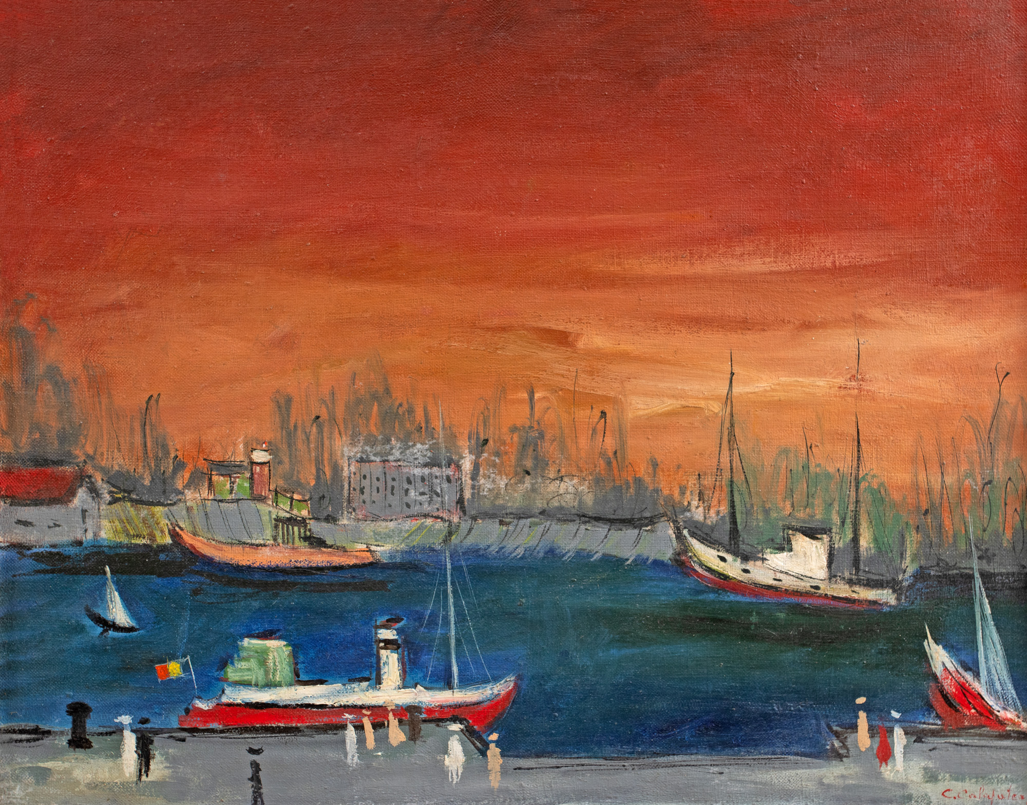 Sunset in the Harbour