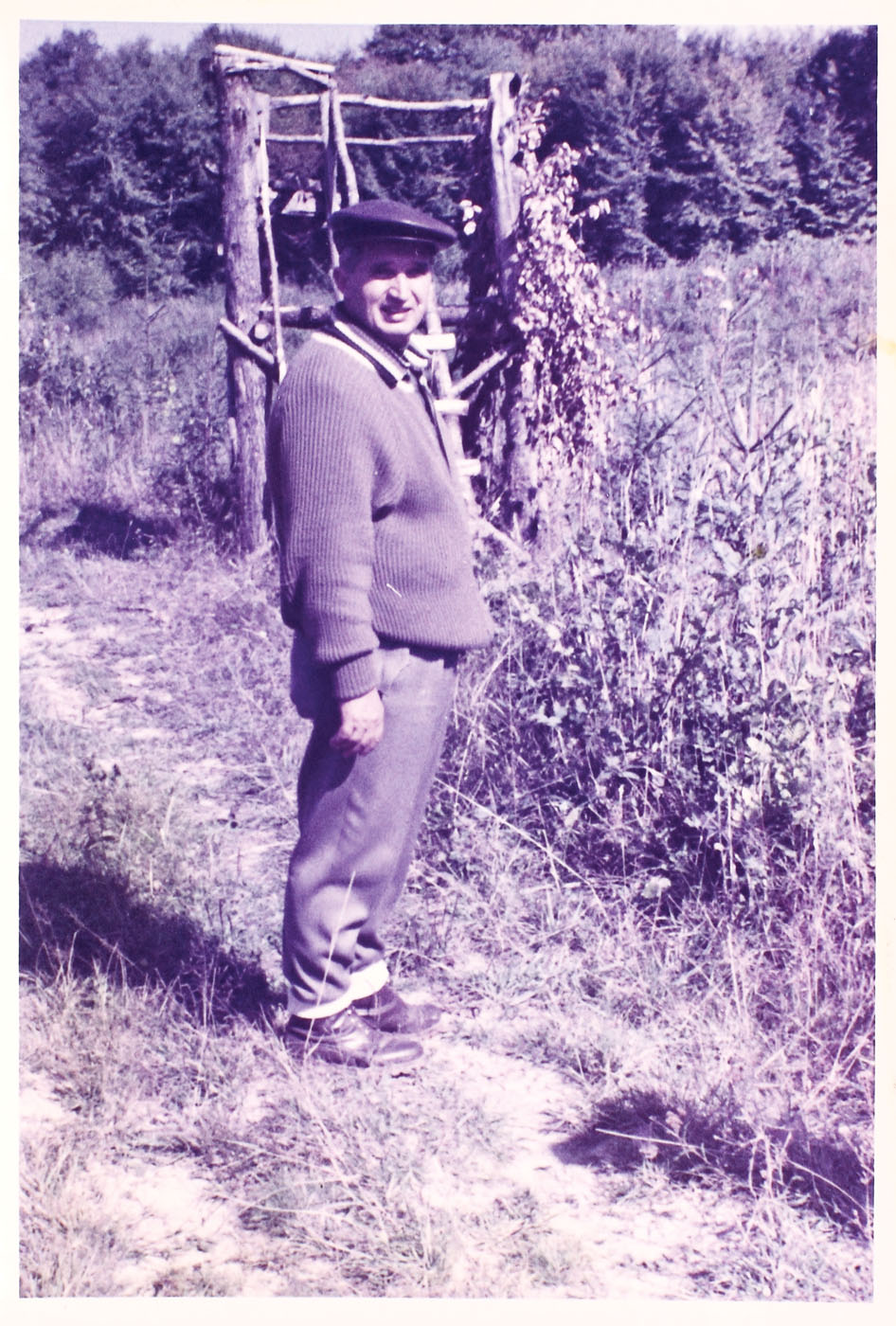 Rare photograph, Nicolae Ceauşescu in a moment of relaxation, probably in Scornicești, early 1970s