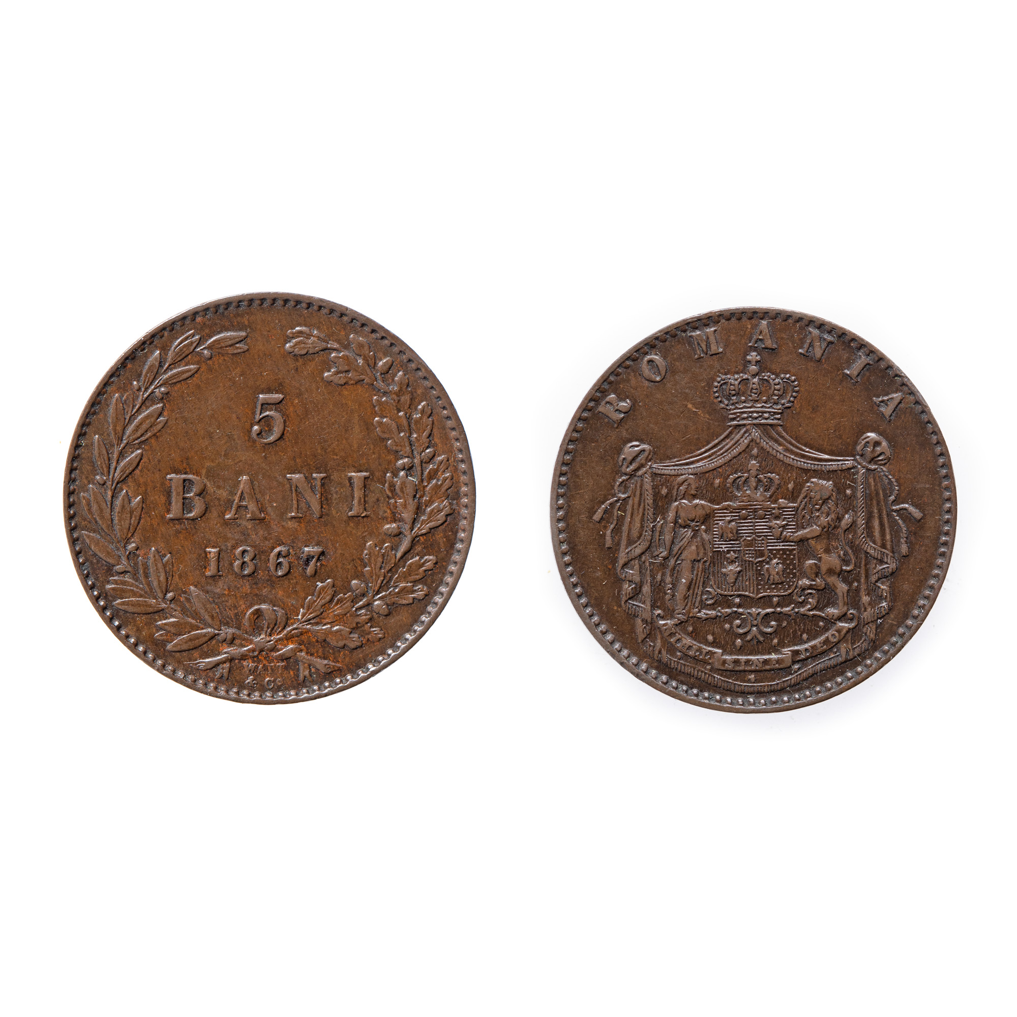 Monedă 5 Bani 1867