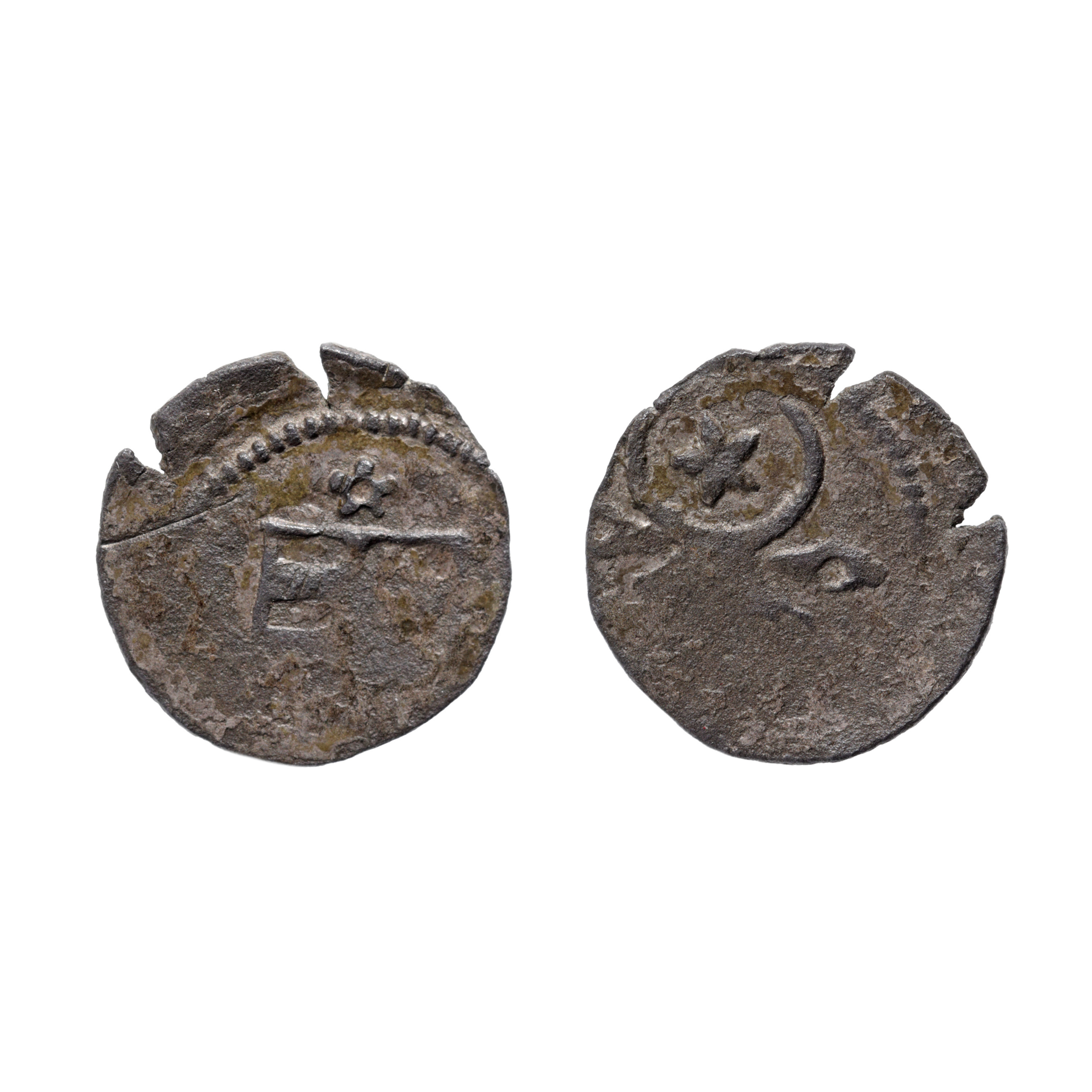 Monedă jumătate de Gros, Alexandru cel Bun, tip IV, Moldova, 1400-1432
