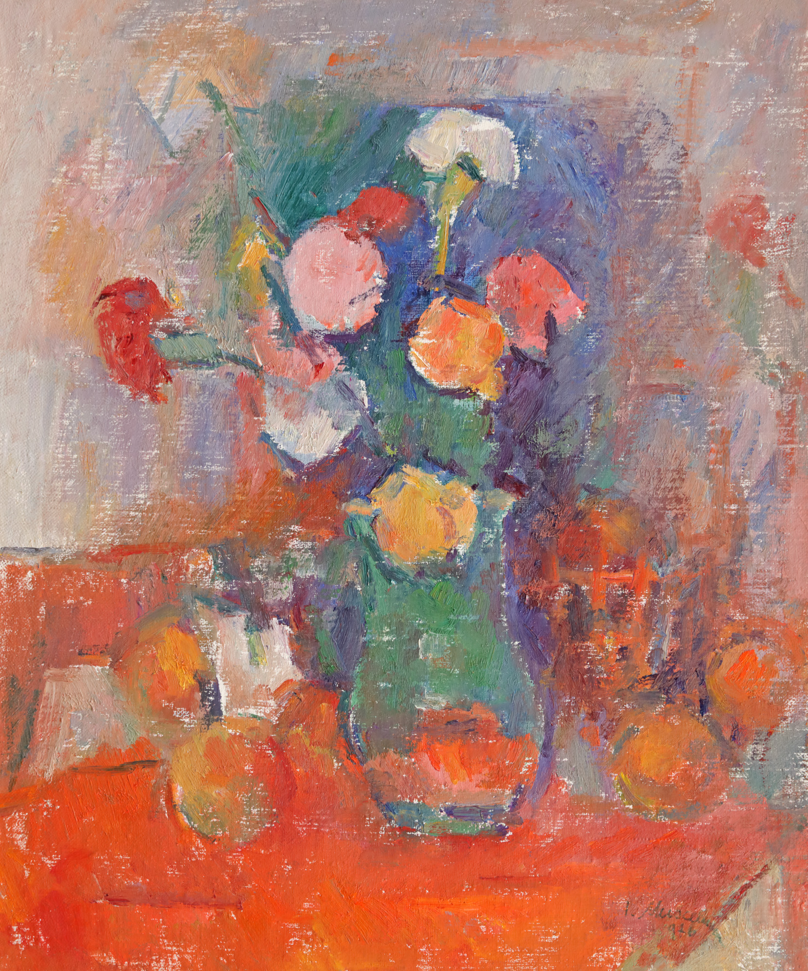 Still Life with Carnations and Oranges