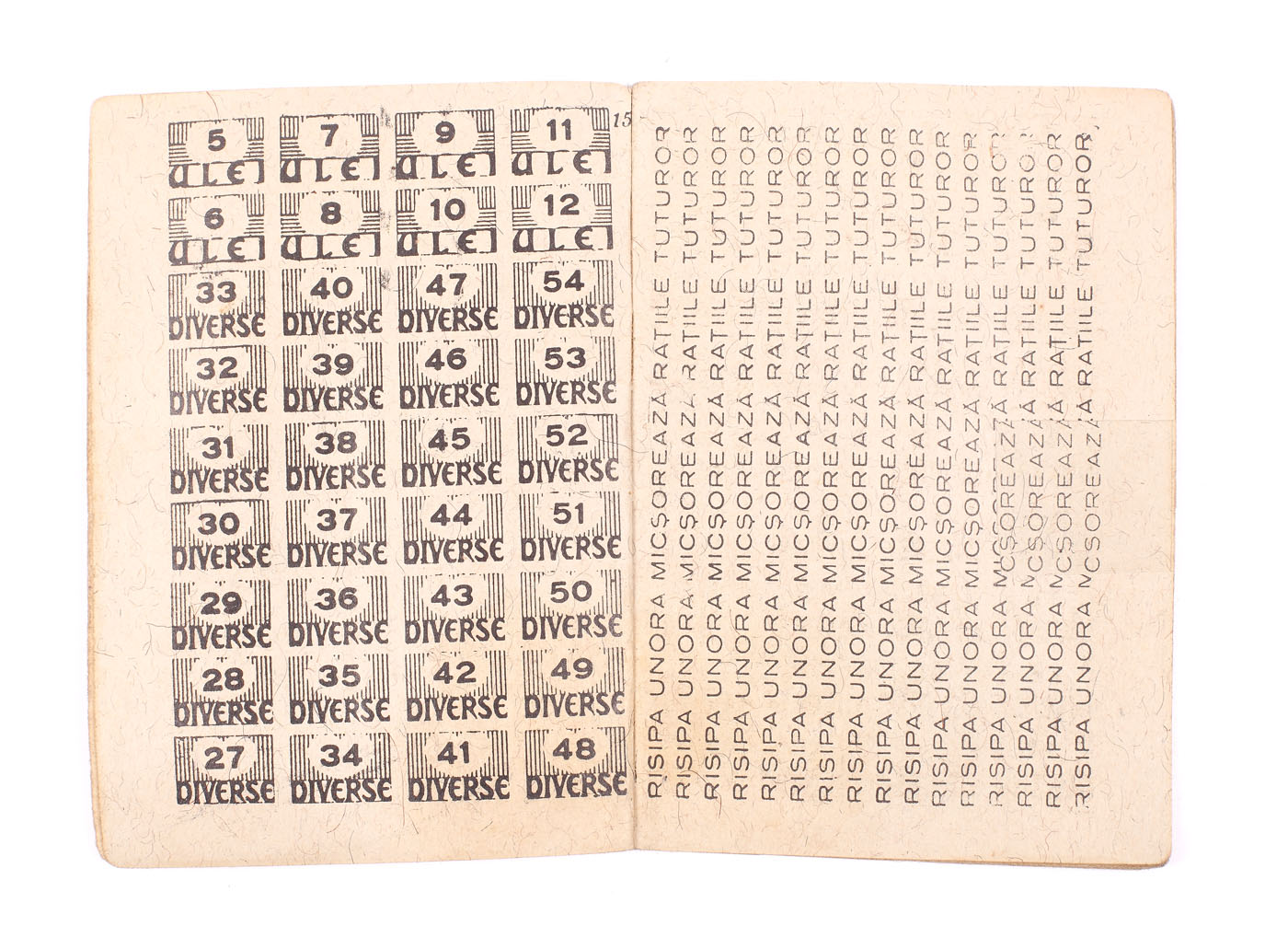 Carnet de bonuri pentru alimente, 3 ianuarie 1945
