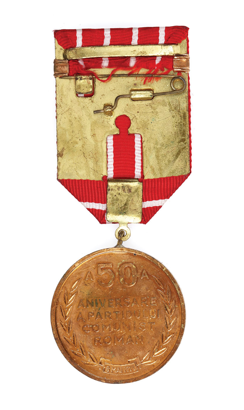 Medalie "A 50-a Aniversare a Partidului Comunist Român", 1971