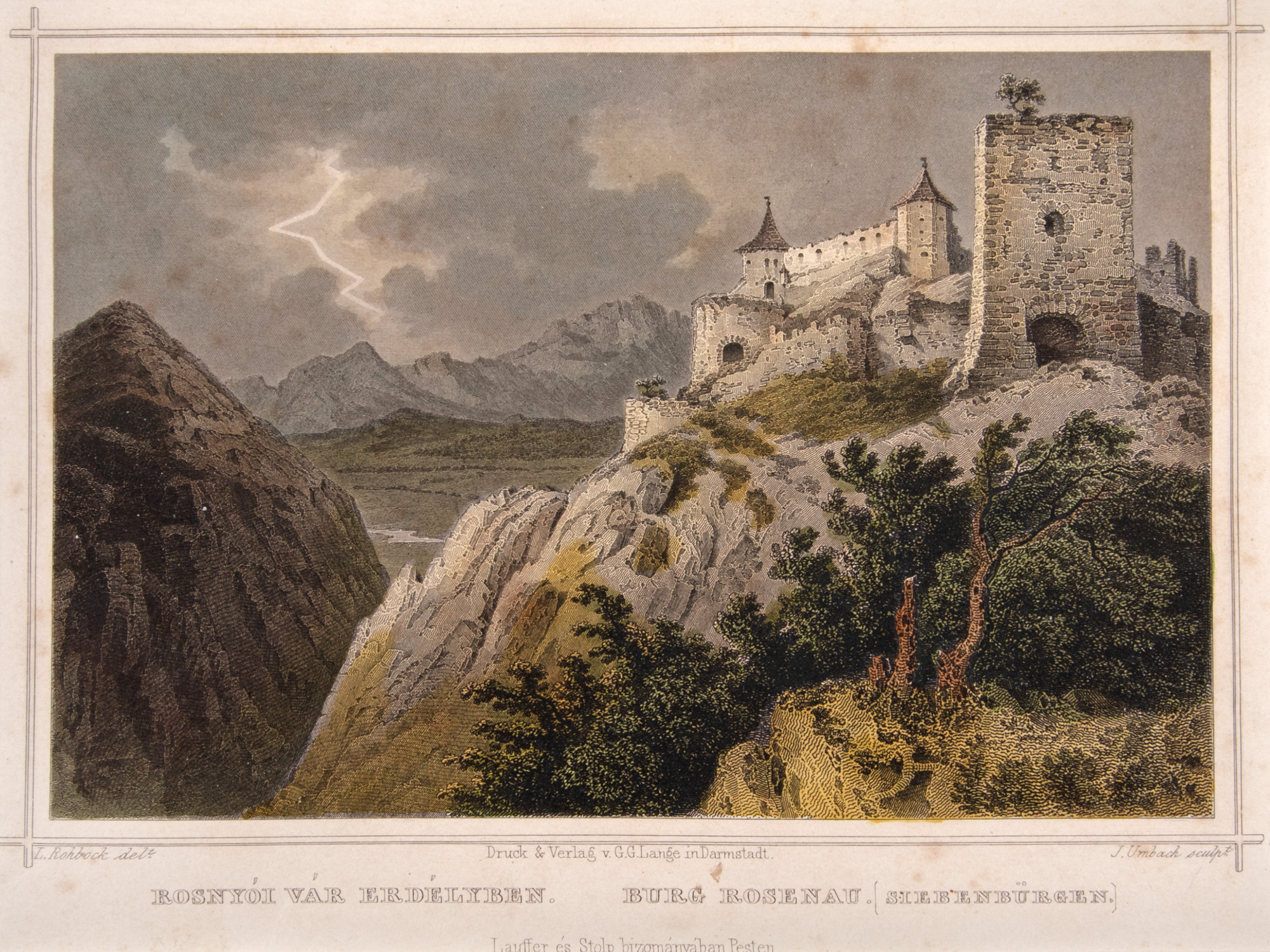 Rosenau view (Râșnov), Darmstadt, late 19th century