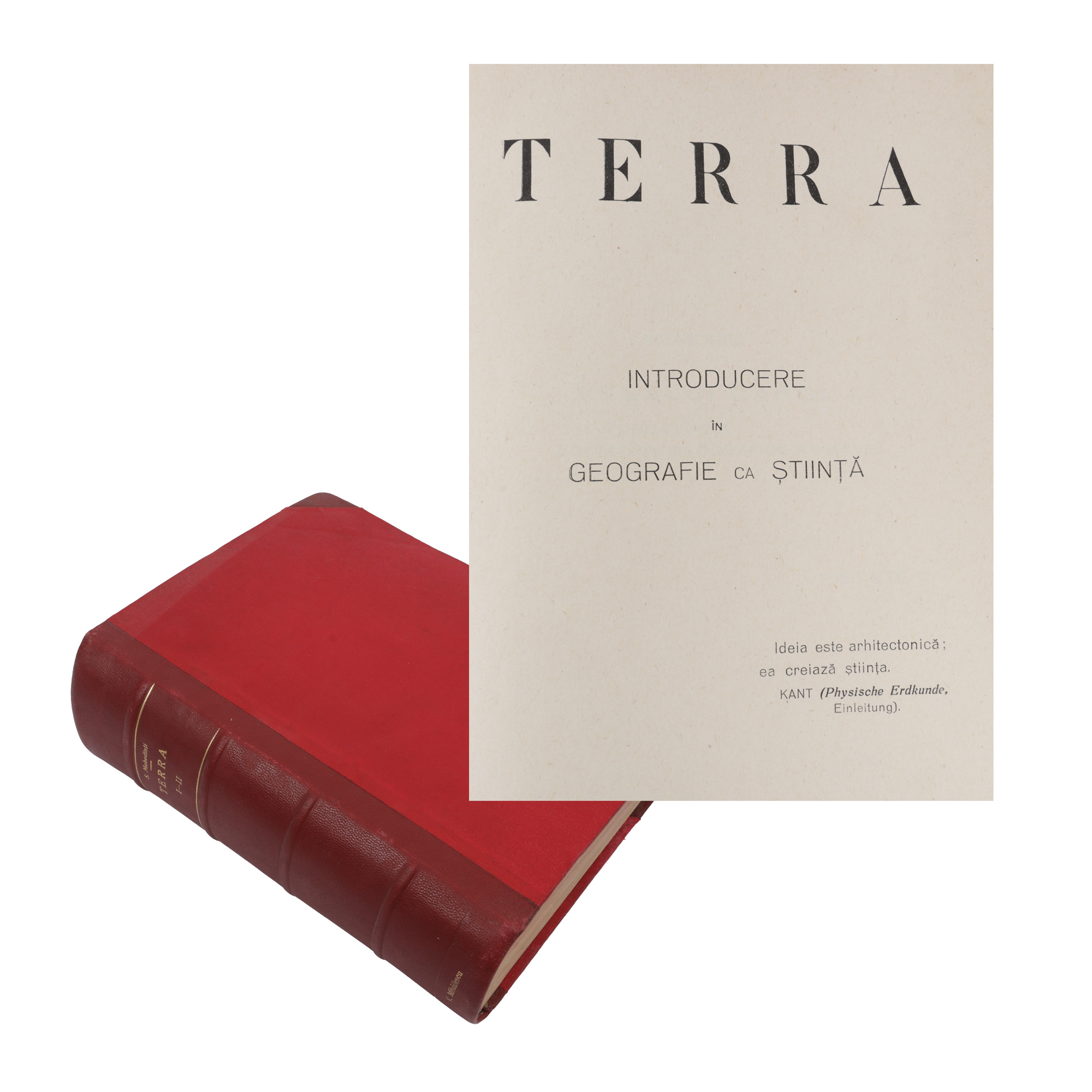 "Terra", de Simion Mehedinți, două volume colegate, Bucuresti, 1931, cu ex-libris V. Mihăilescu