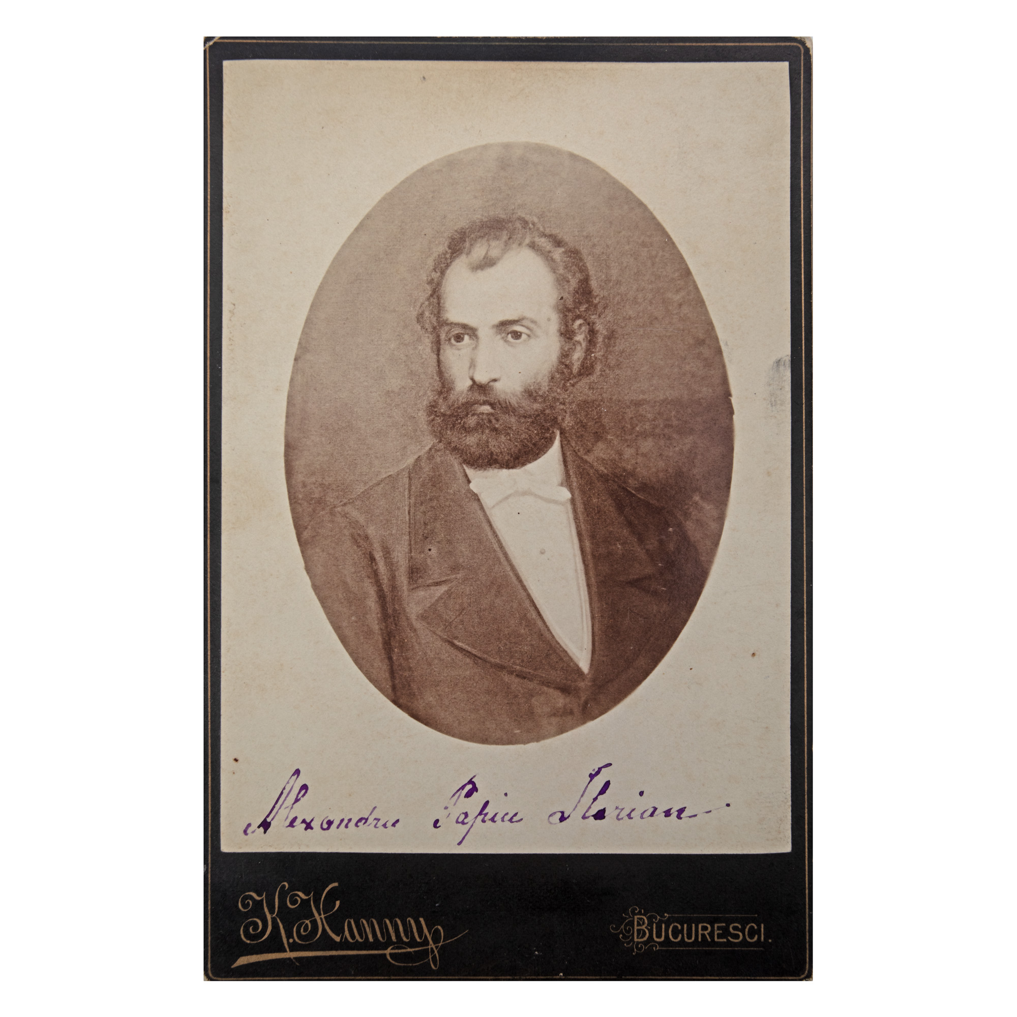 Alexandru Papiu Ilarian photograph, photography workshop K. Hanny, Bucharest, approx. 1900