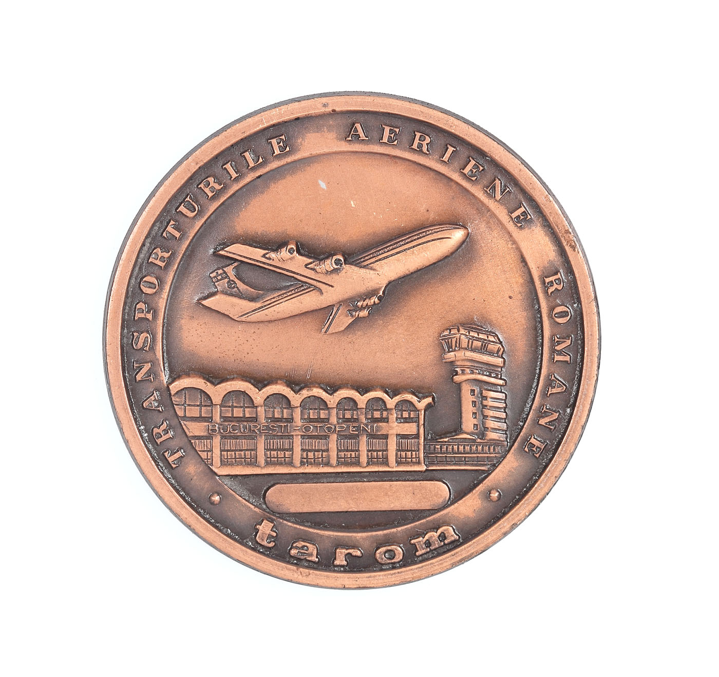 "50 years from the inauguration of the first Romanian national airline" anniversary medal, 1976