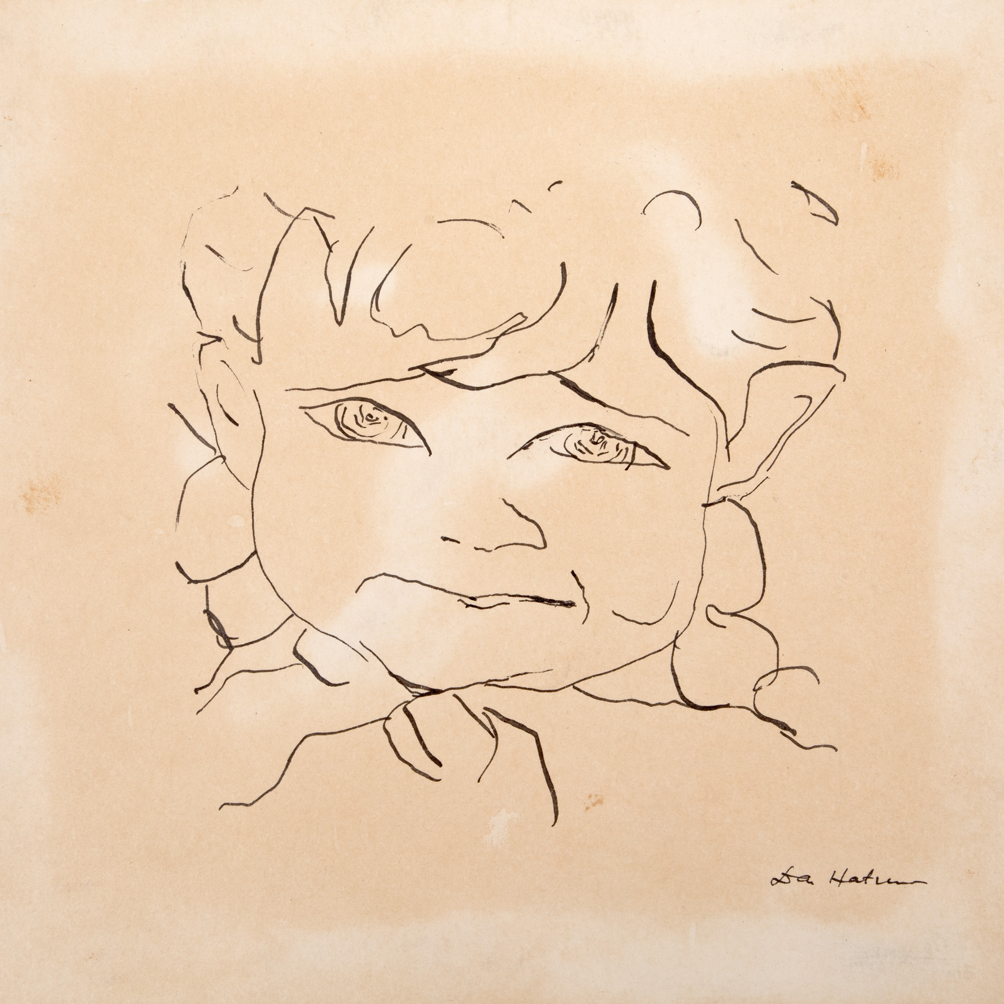 Illustration for ‘Ulița copilăriei’ (Childhood Alley) by Ionel Teodoreanu, made of Dan Hatmanu, 1966
