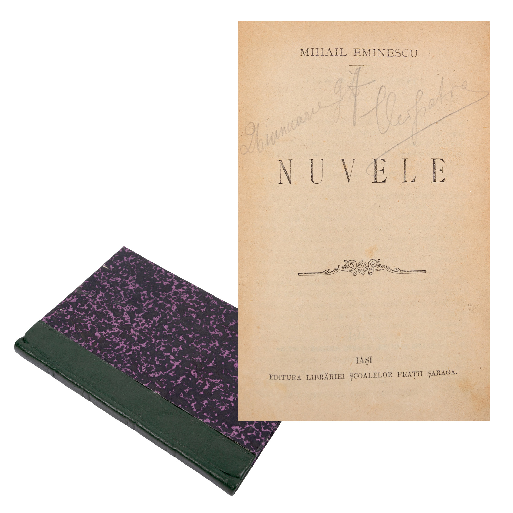 ‘Nuvele’ (Novellas), by Mihai Eminescu, Șaraga edition, Iași, 1894