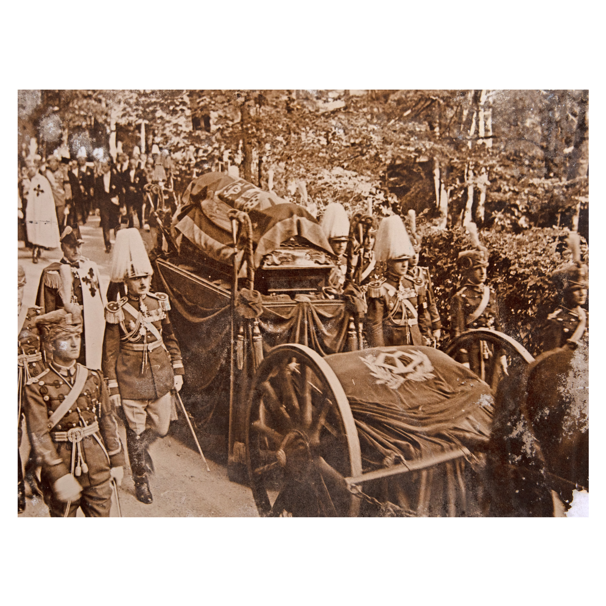 Queen Mary's funeral photograph, Iosif Berman photographic workshop, Bucharest, 1938