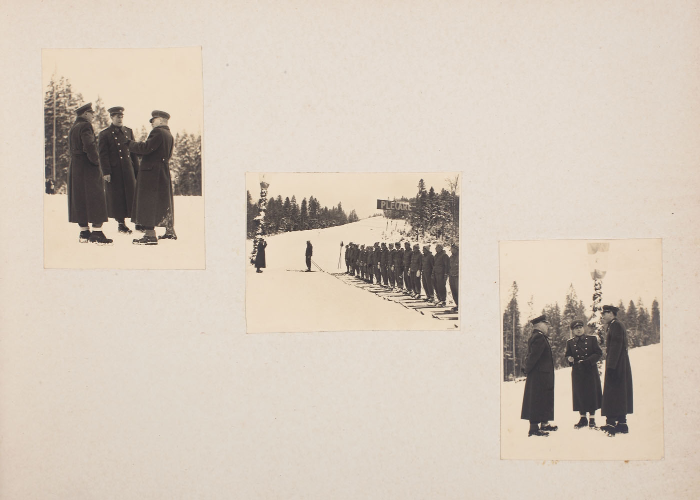 Album de fotografii "Spartachiada Militară de Iarnă", 1953, piesă de colecție