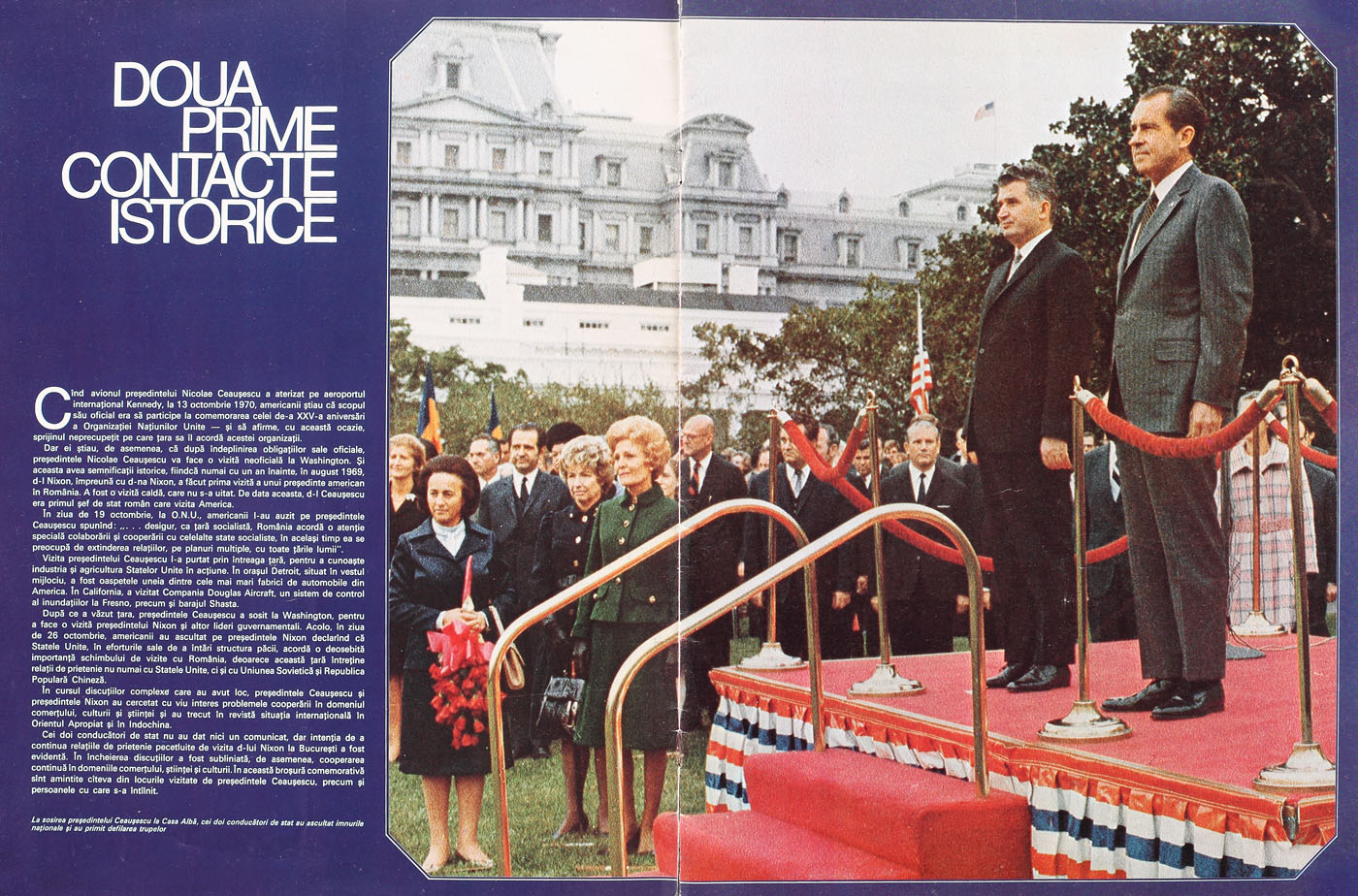 "Preşedintele Ceaușescu în SUA", broșură de propagandă, 1970