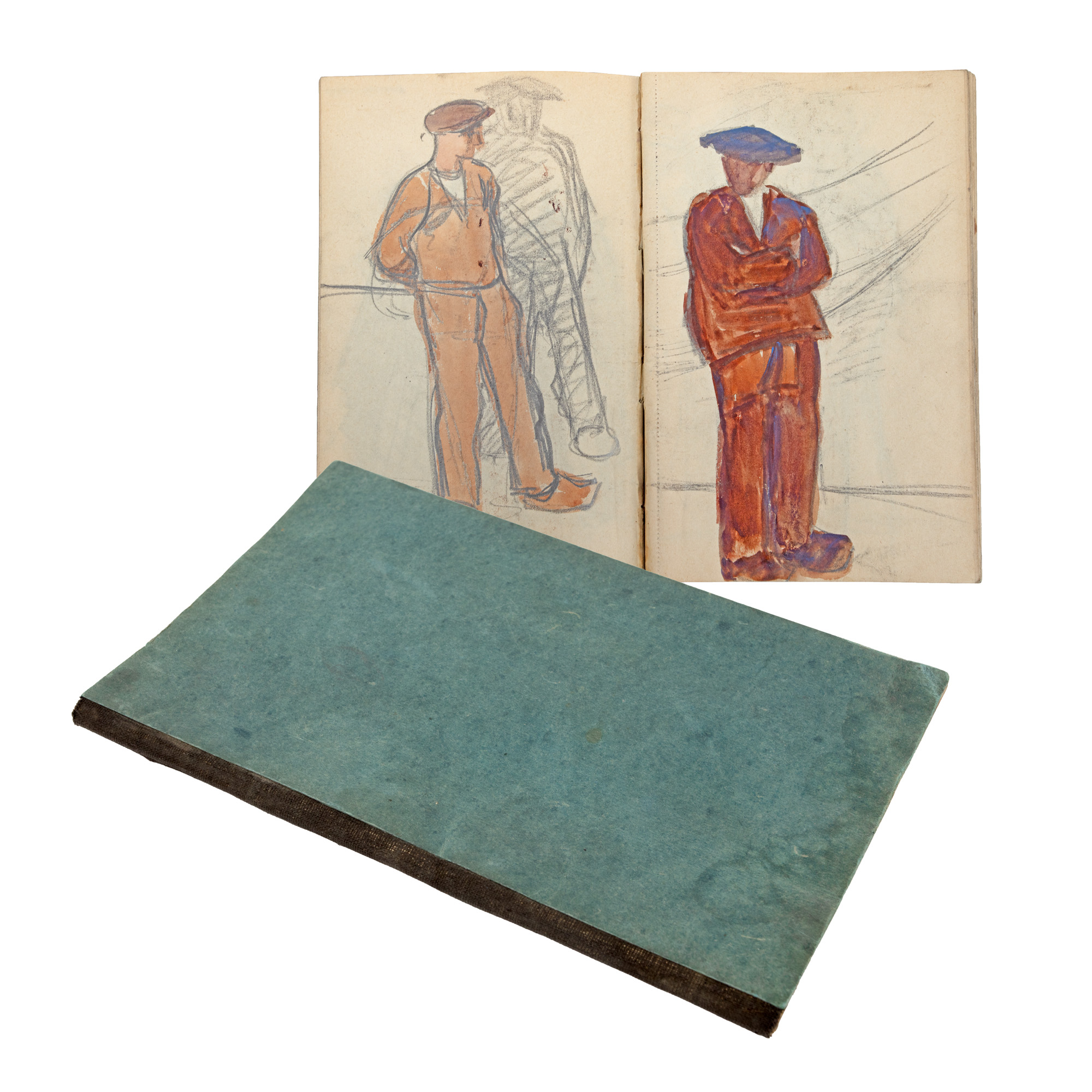 Sketchbook that belonged to the painter Rodica Maniu, from the Rodica Maniu and Samuel Mützner collection