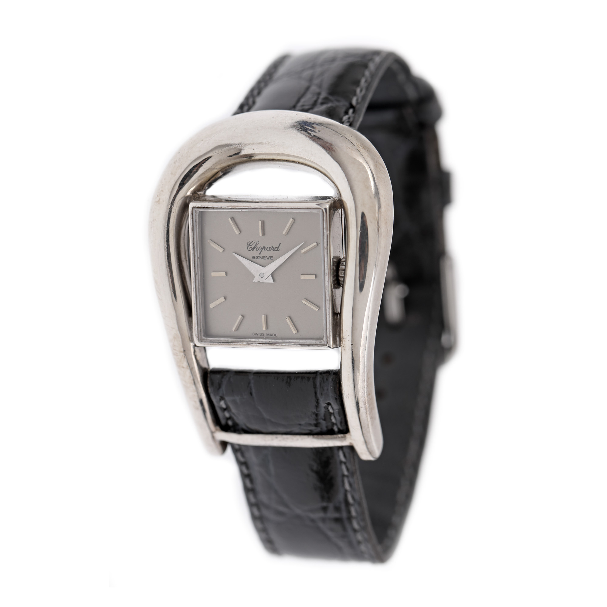 Ceas Chopard, din argint, de mână, de damă, în cutia originală