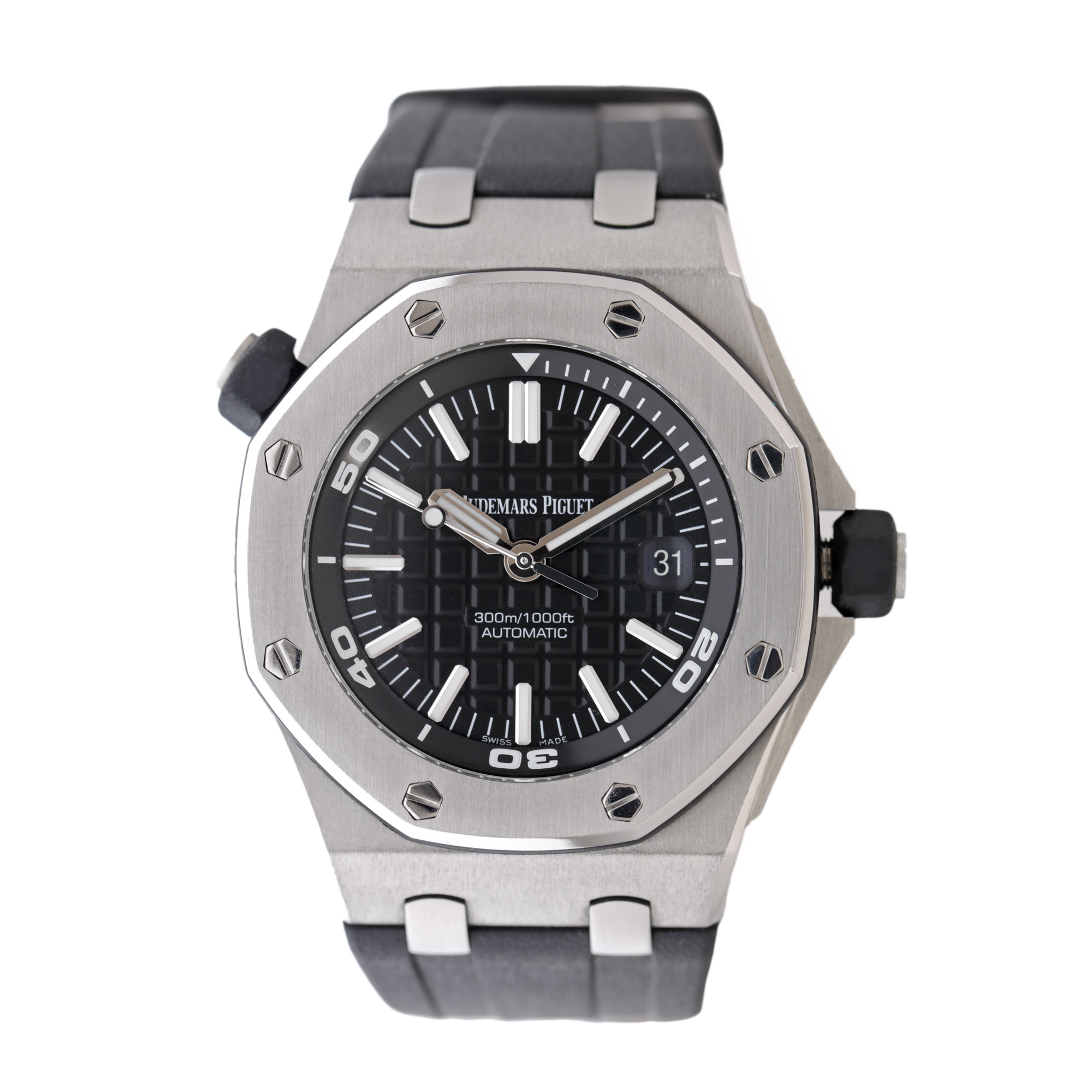 Ceas Audemars Piguet Offshore, de mână, bărbătesc, însoțit de cutia originală, manual de instrucțiuni, certificat de garanție, certificat de autenticitate