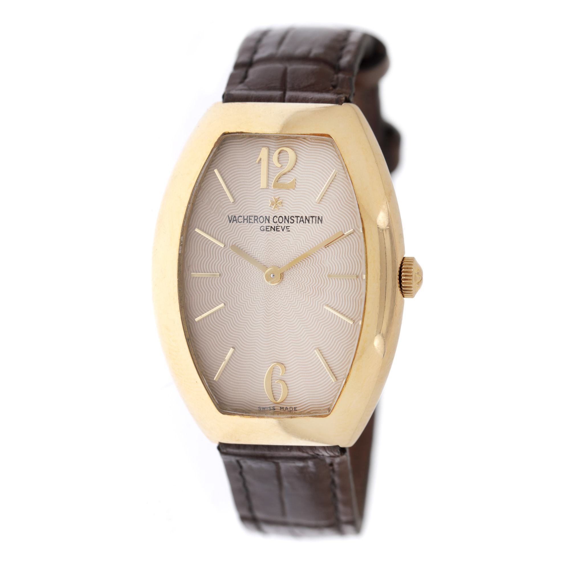 Ceas Vacheron Constantin Egerie, din aur, de mână, de damă, însoțit de cutia originală, batistă Vacheron Constantin