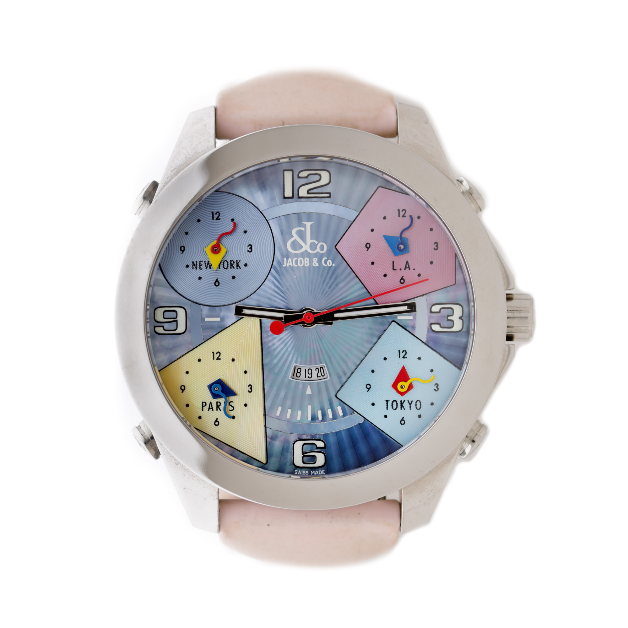 Ceas Jacob & Co 5 Time Zone, de mână, unisex