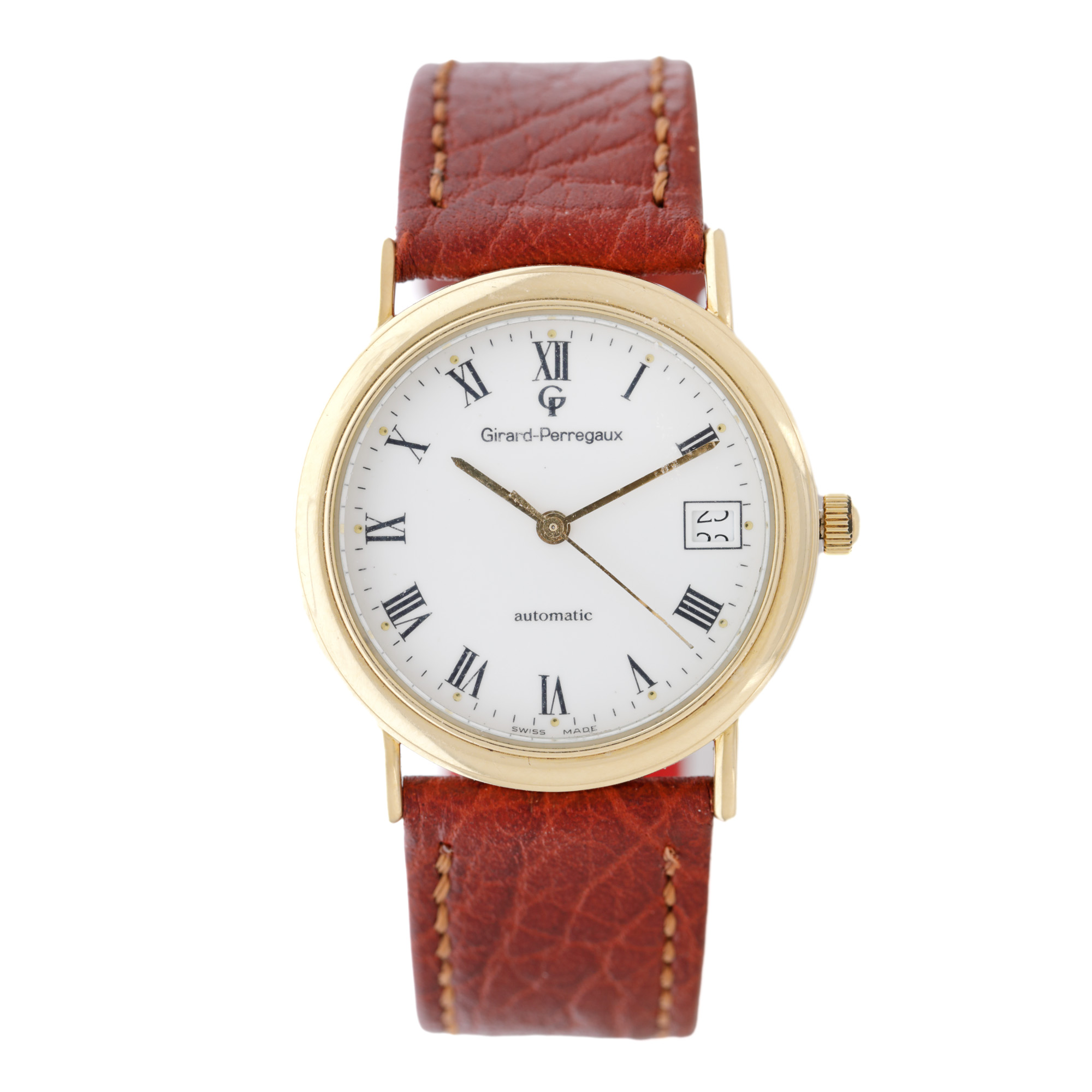 Ceas Girard Perregaux, din aur, ediție limitată, de mână, bărbătesc, însoțit de cutia originală, certificat de garanție și manual de instrucțiuni