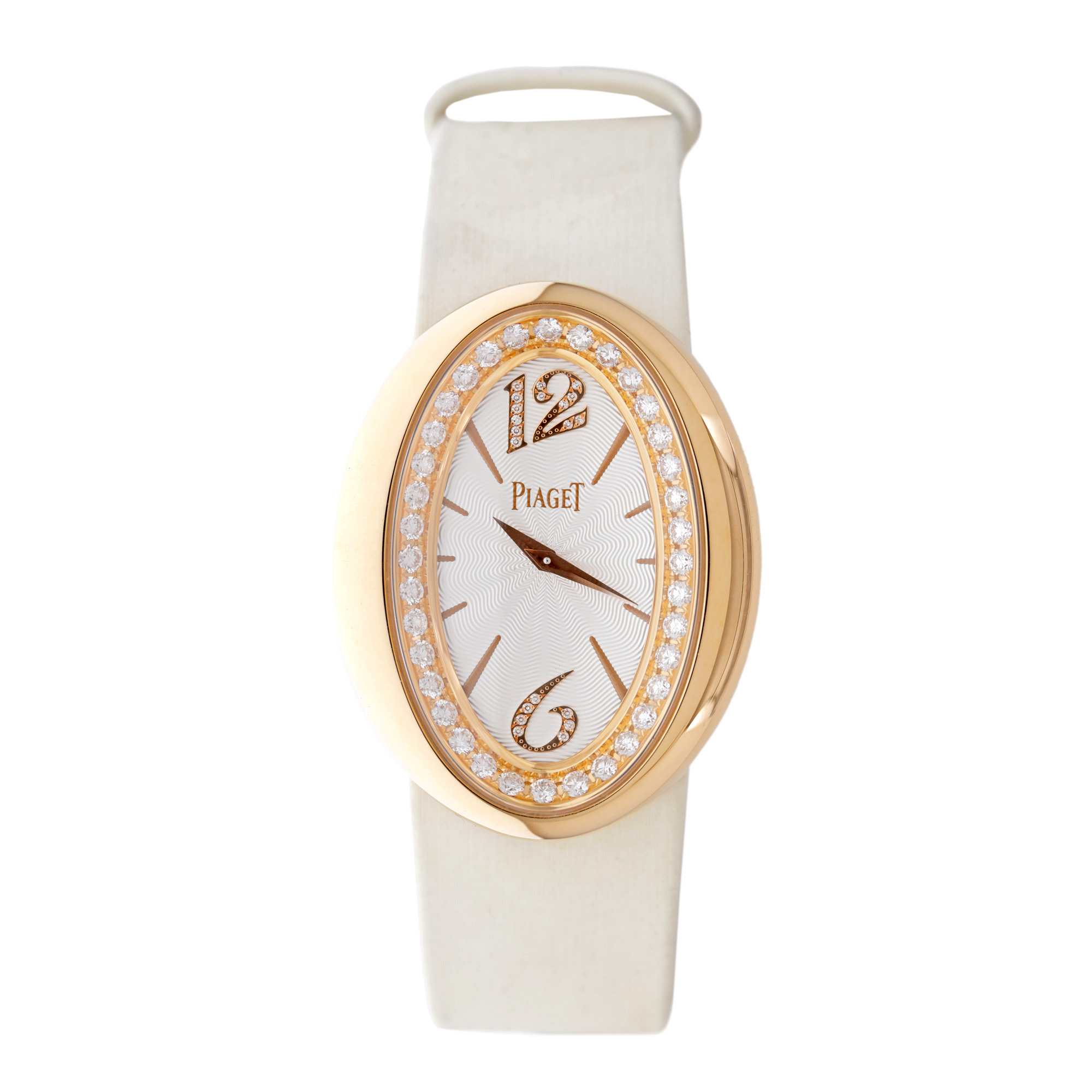 Ceas Piaget Limelight Magic Hours, din aur, cu diamante, de mână, de damă, însoțit de cutia originală, card de garanție și certificat de autenticitate pentru diamante