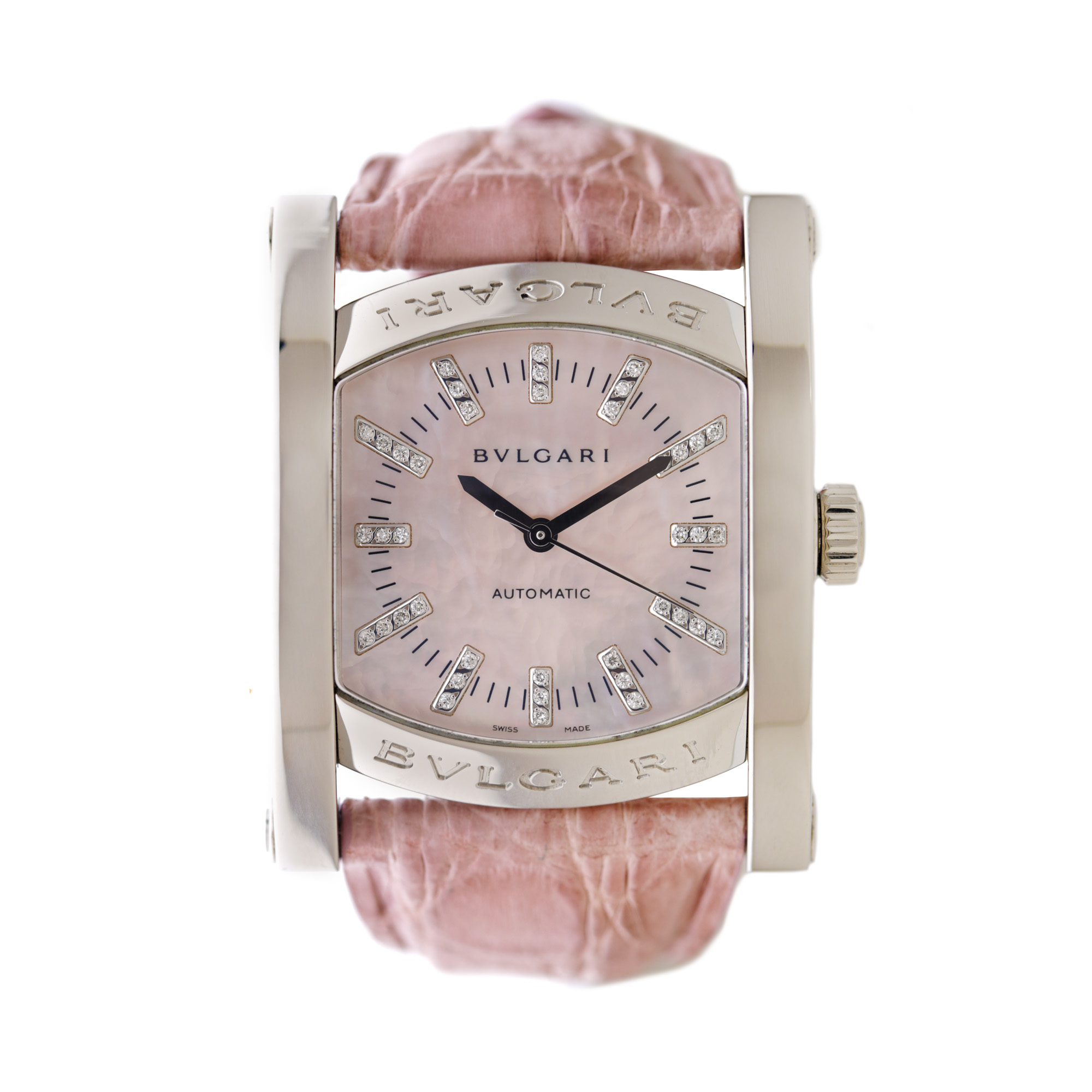 Ceas Bvlgari Assioma, cu diamante, de mână, de damă