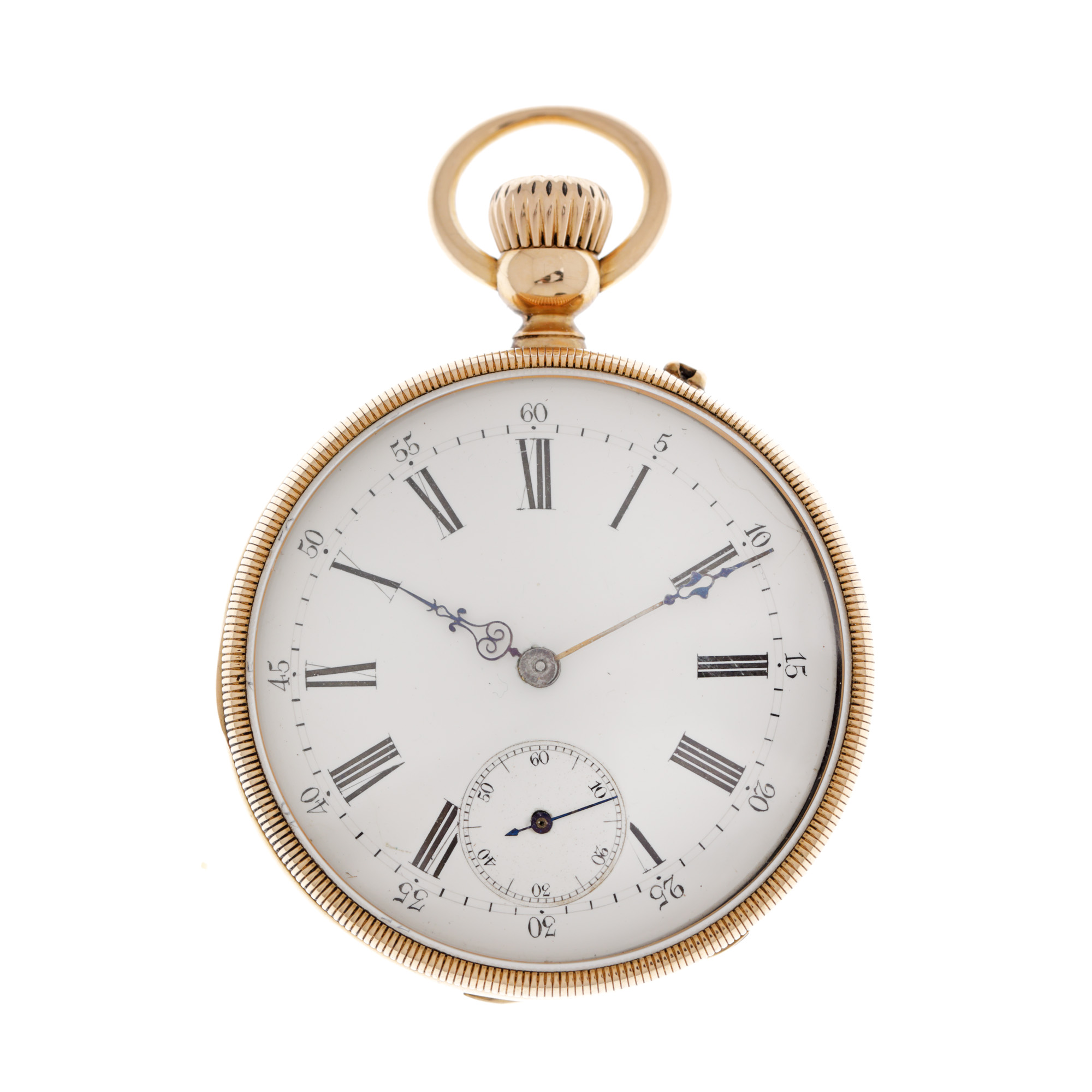 Ceas L. Chavin din aur, de buzunar, unisex
