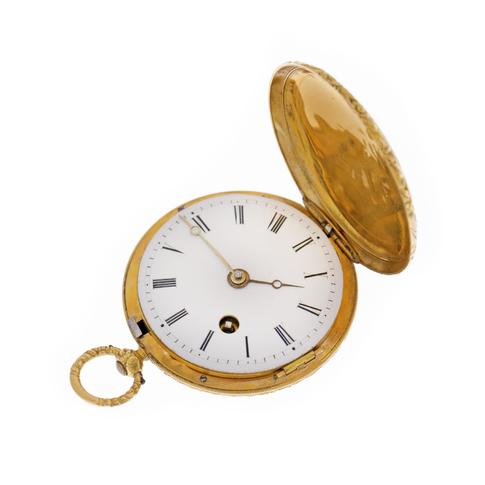 Gold pocket watch, women's