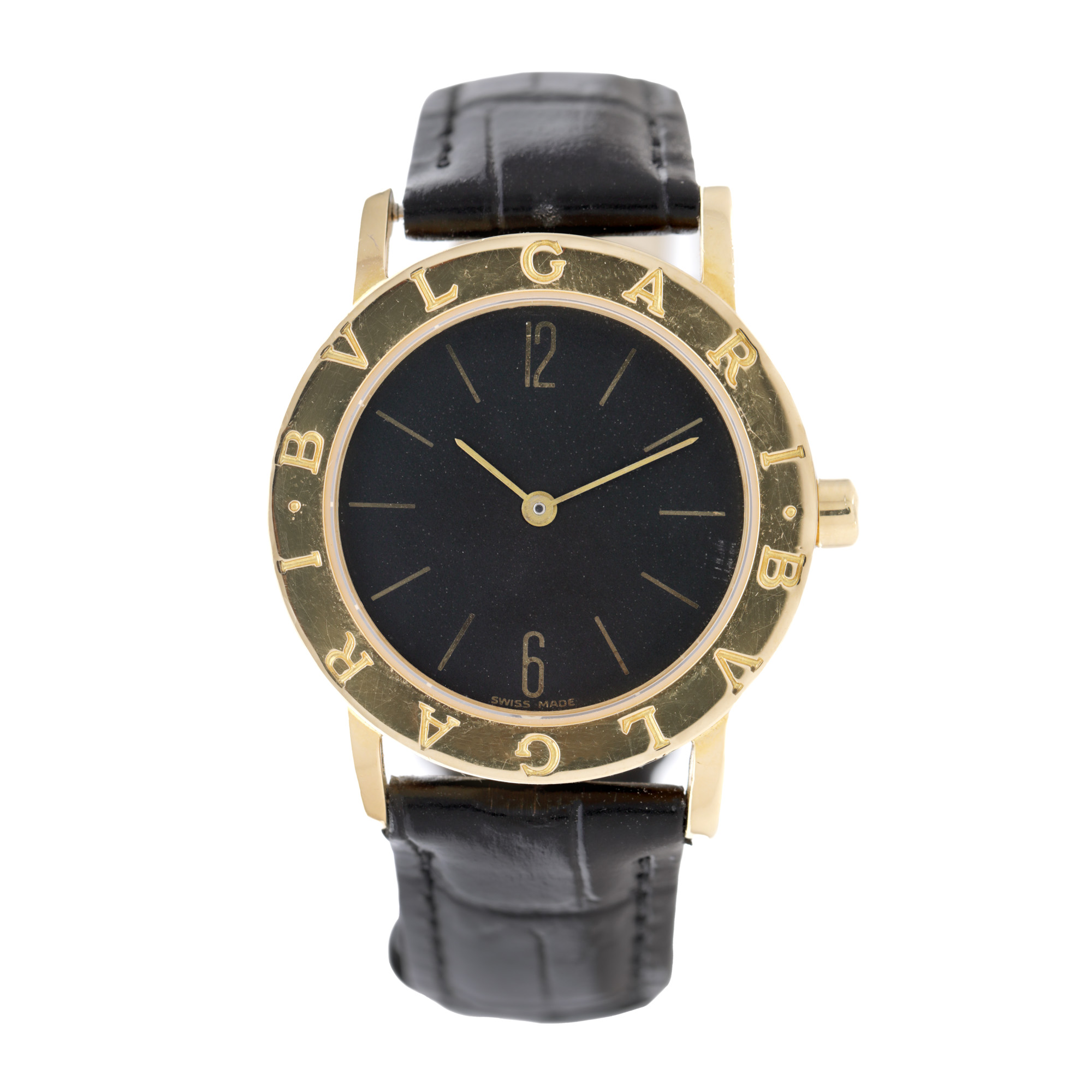 Ceas Bvlgari Roma, din aur, de mână, de damă, însoțit de cutia originală