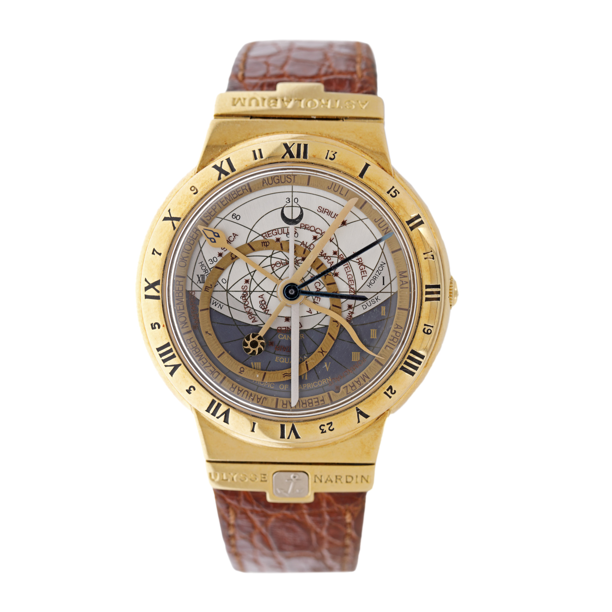 Ceas Ulysse Nardin Astrolabium, din aur, de mână, bărbătesc