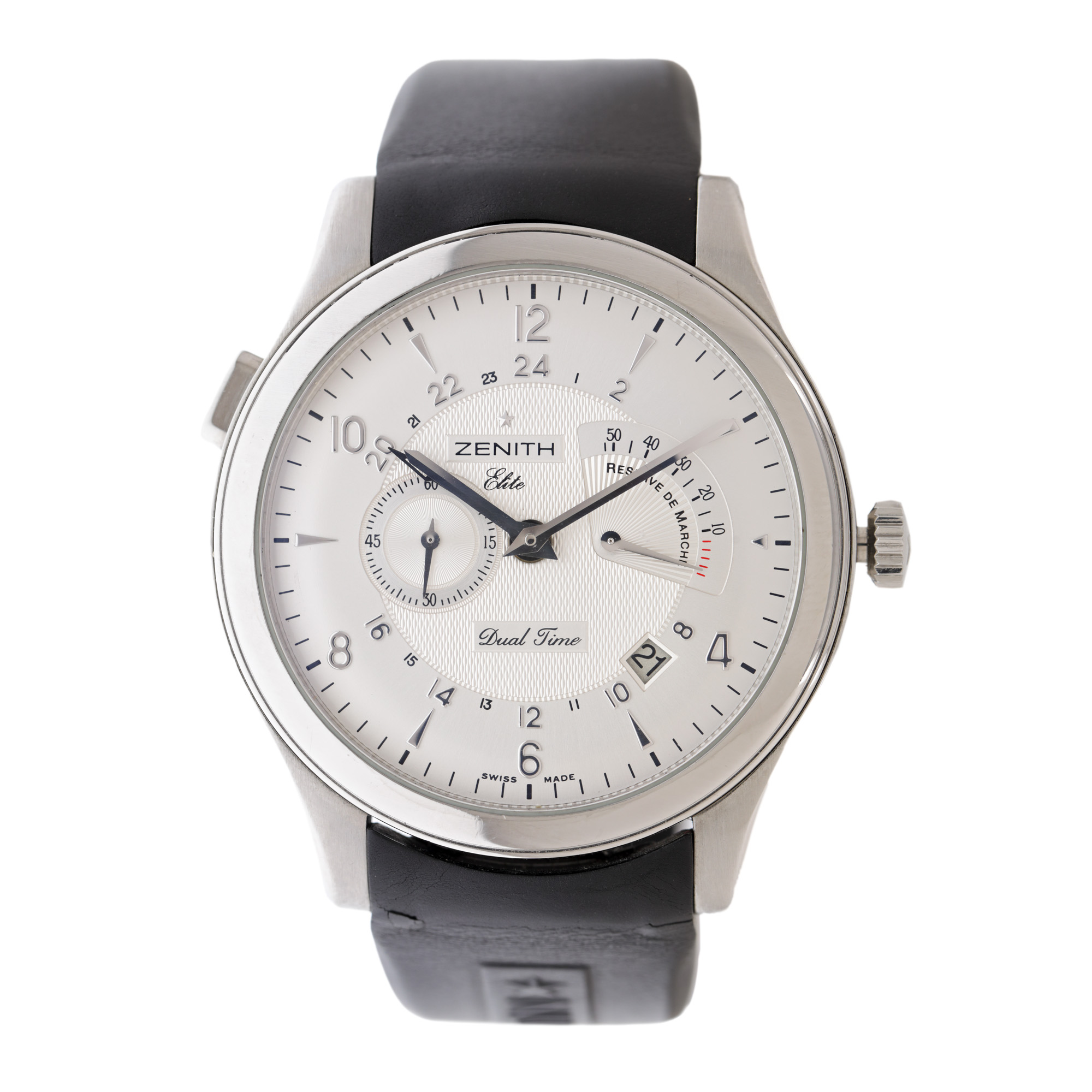 Ceas Zenith Grande Elite Dual Time, de mână, bărbătesc