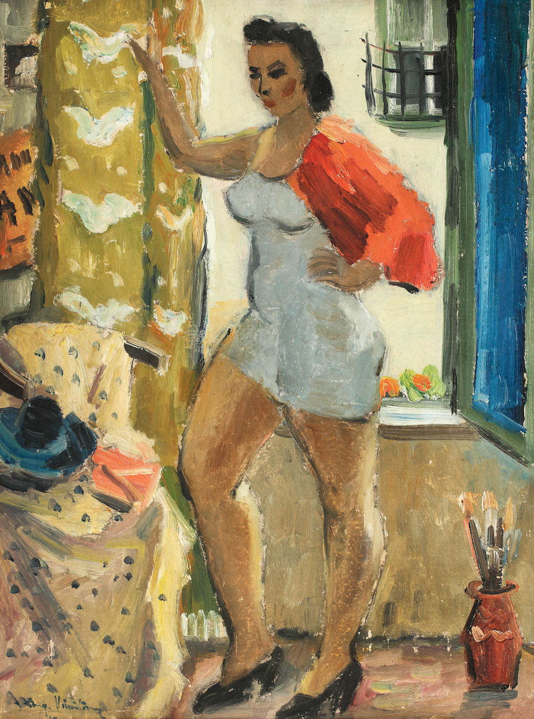Model în atelier