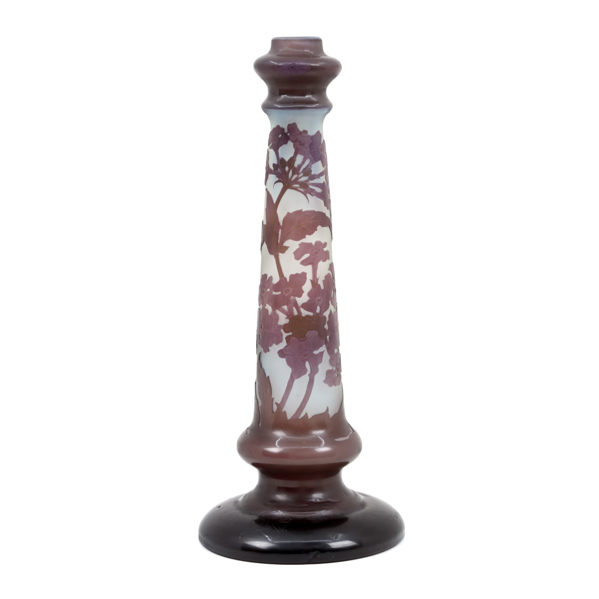 Gallé Vase, decorated with angel's trumpet