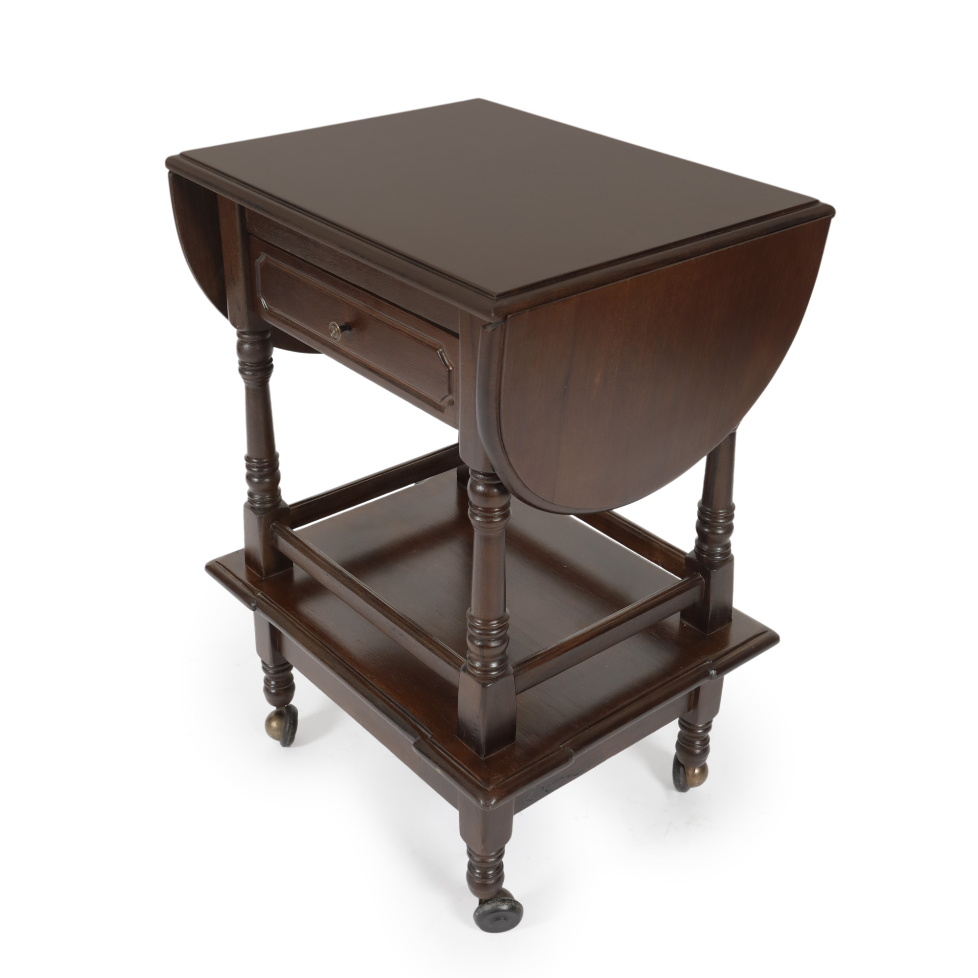 Mobile bar in Napoleon III style, made of wood, first half of the 20th century