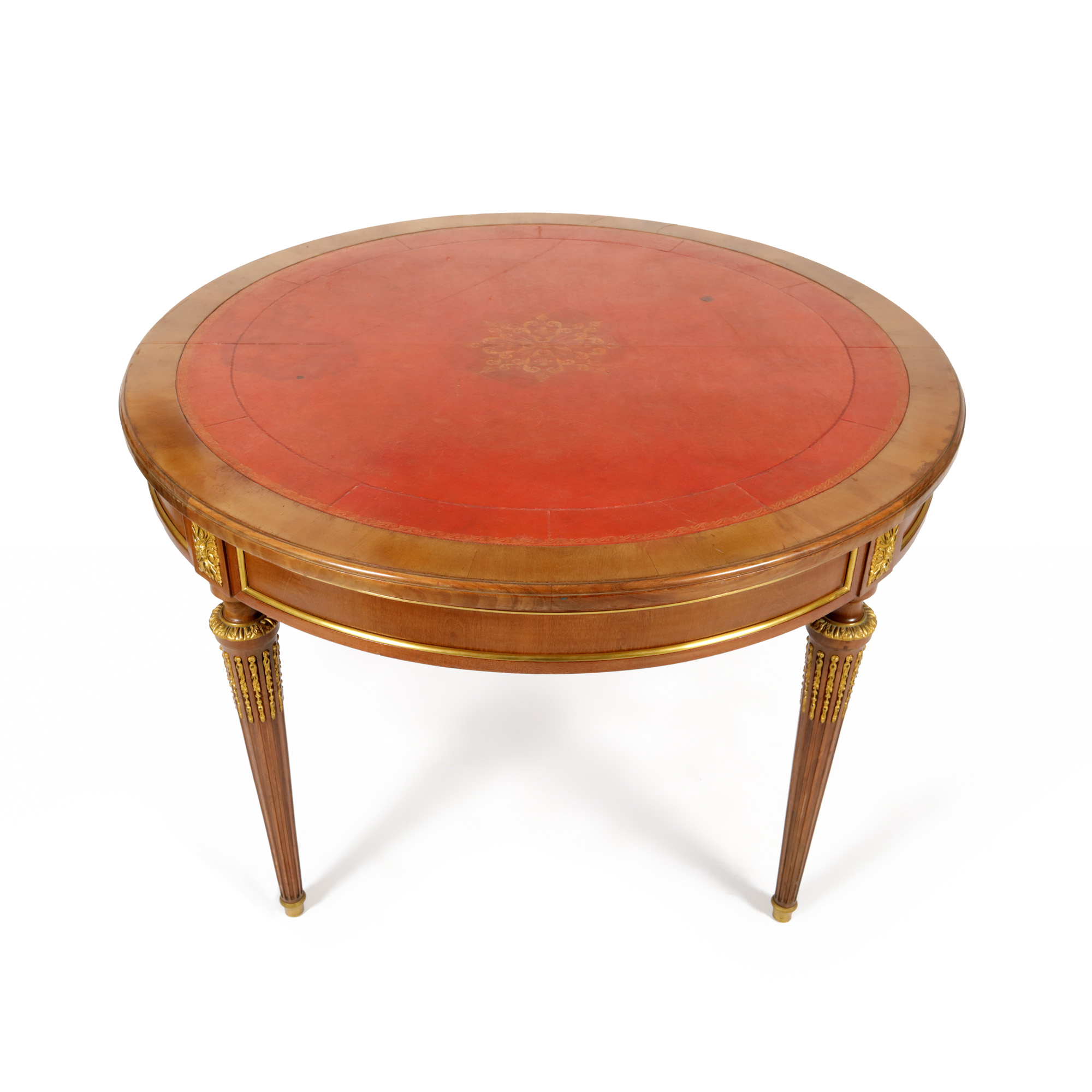 "Louis XVI style table, made of wood, signed by Haentges Frères, end of the 19th century"
