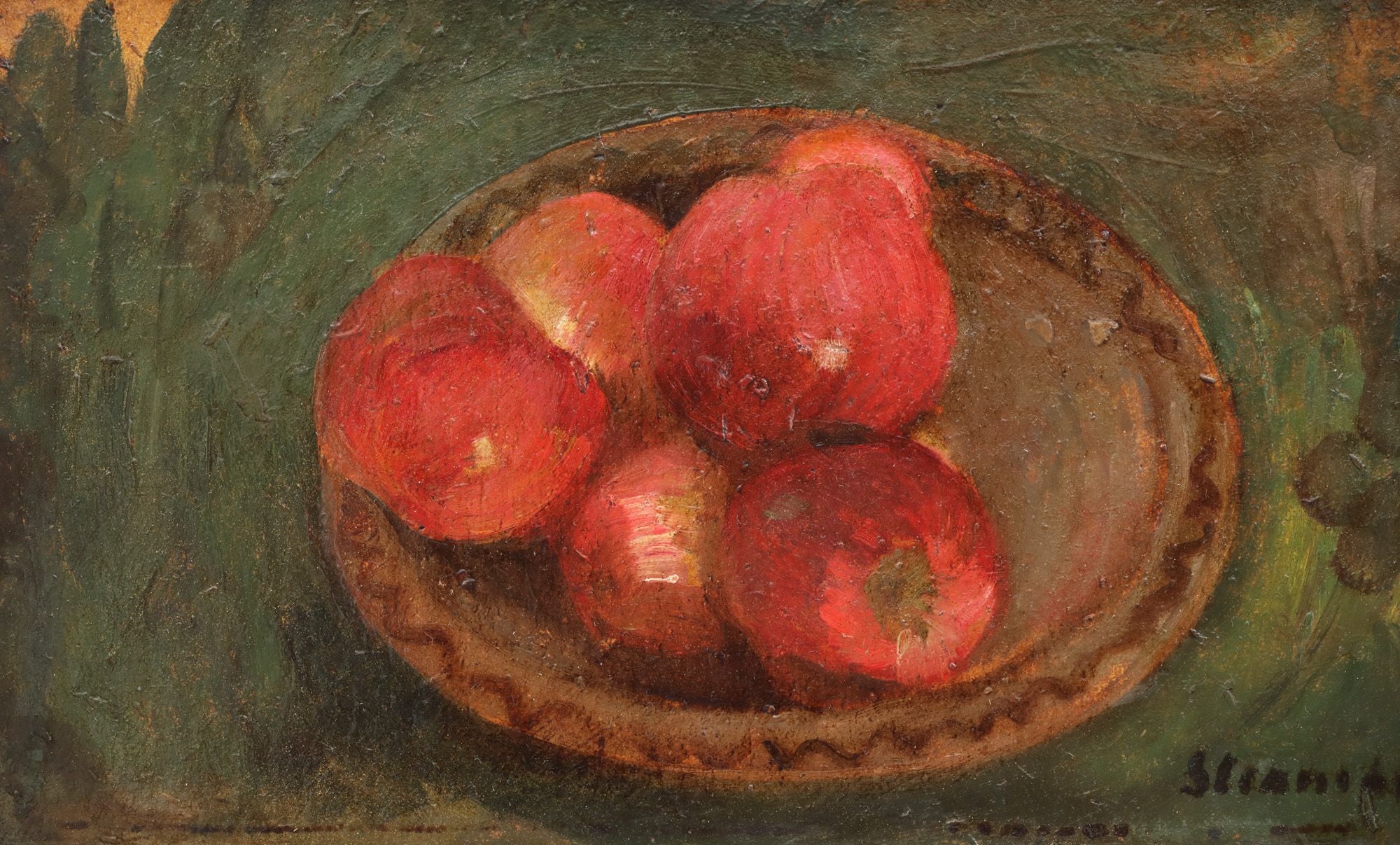 Bowl with Red Apples