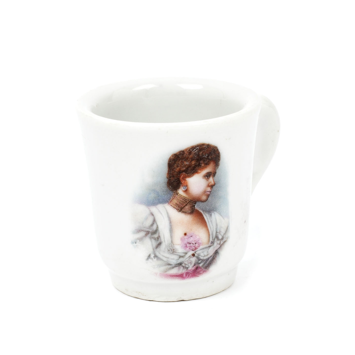 Porcelain cup decorated with the effigy of Princess Marie, early 20th century