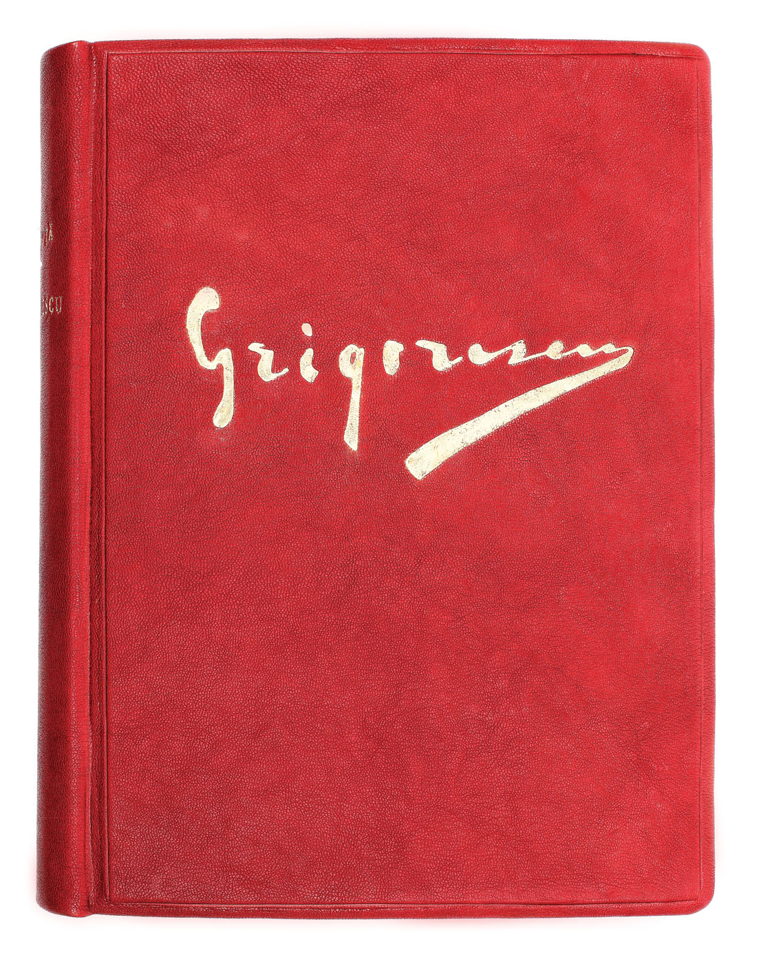 The album "Grigorescu", by Alexandru Vlahuţă, Bucharest, 1910, with its original cover