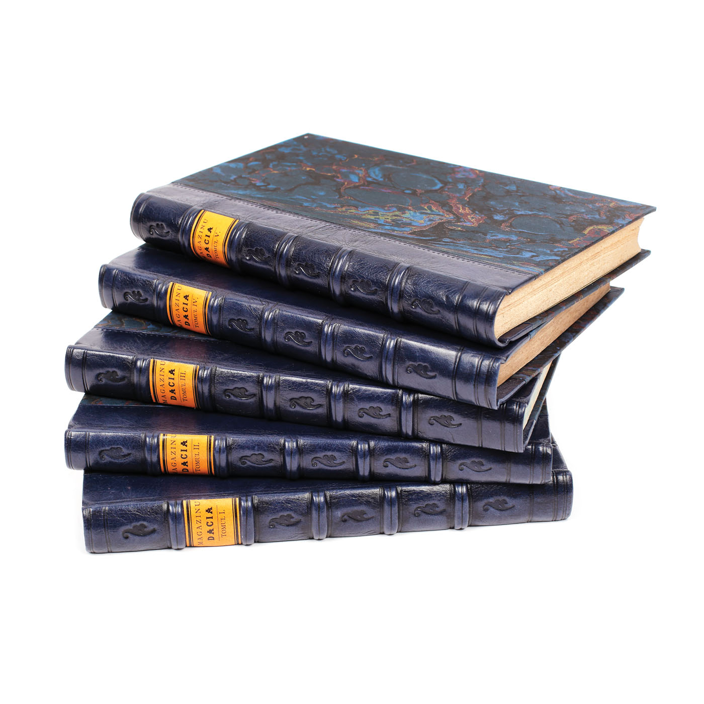 "Magazinu istoricu pentru Dacia"/"Historical Review of Dacia", by August Treboniu Laurian and Nicolae Bălcescu, Bucharest, 1845-1847, 5 volumes