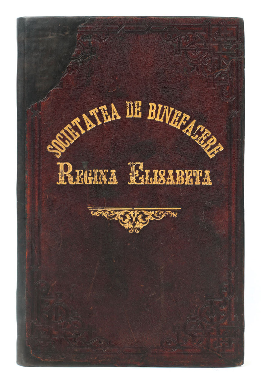 Important manuscript, the Registry of the "Queen Elisabeth" Charity, founded in 1871, managed by the Queens of Romania and bearing their holograph signatures, together with the signatures of the most important figures of the first decades of the 20th century, unique copy, collectible