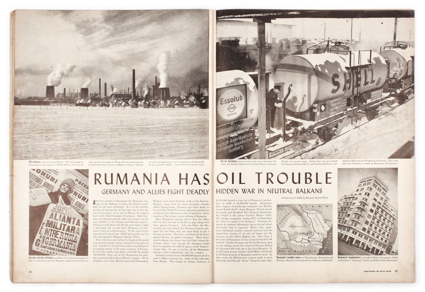 Revista "Life", ilustrându-l pe copertă pe Regele Carol al II-lea și pe Mihai, Mare Voievod de Alba-Iulia, 1940