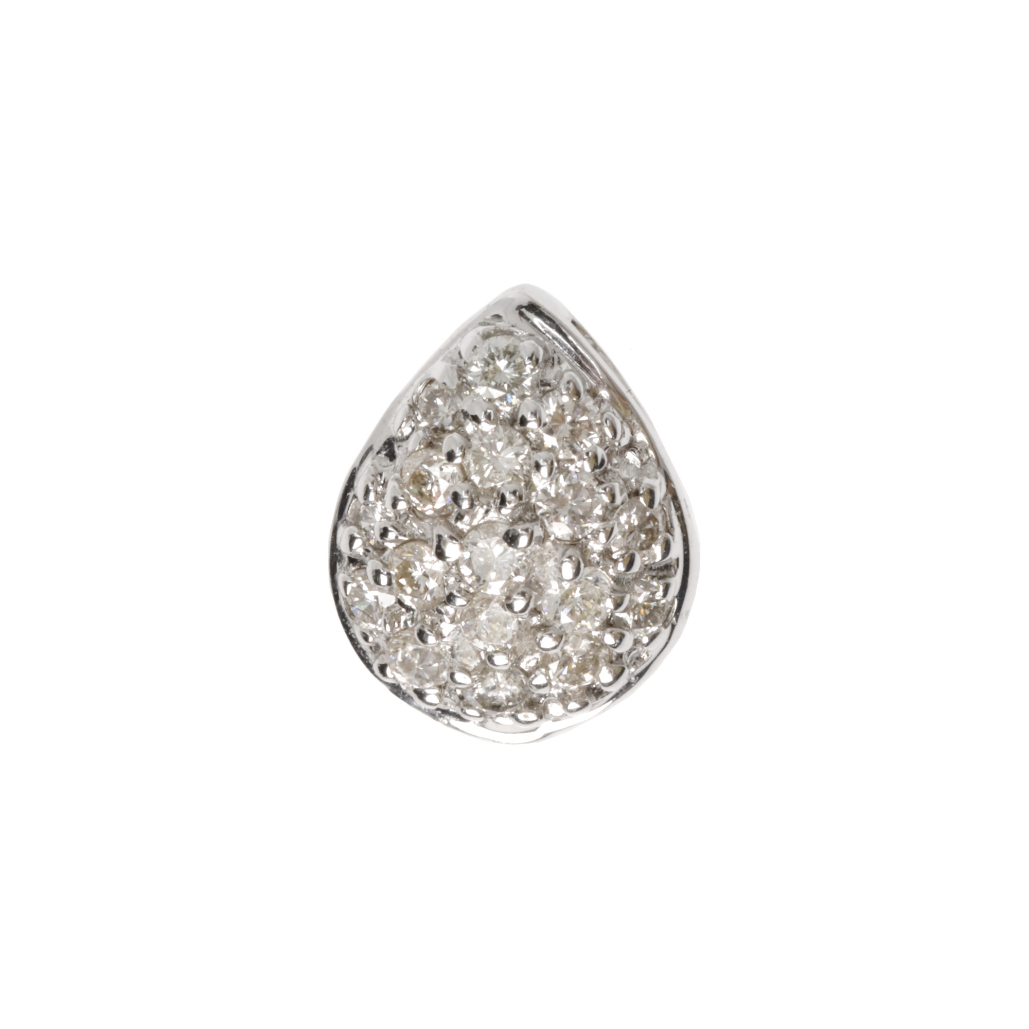 White gold pendant, adorned with diamonds
