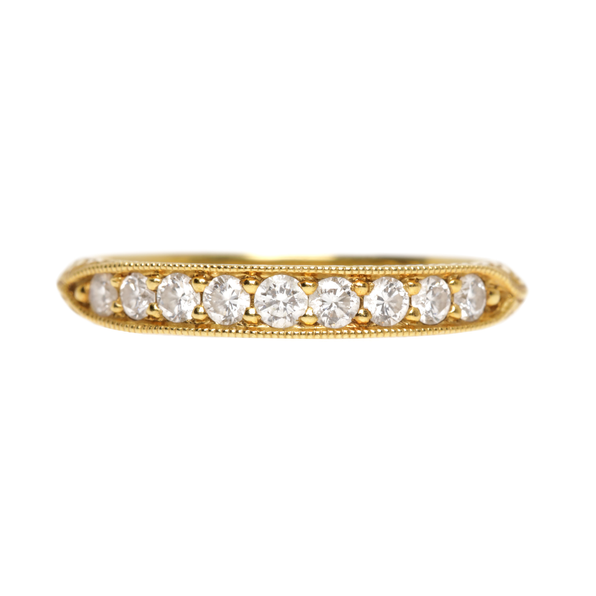 Scott Kay Gold Ring, Decorated with Diamonds