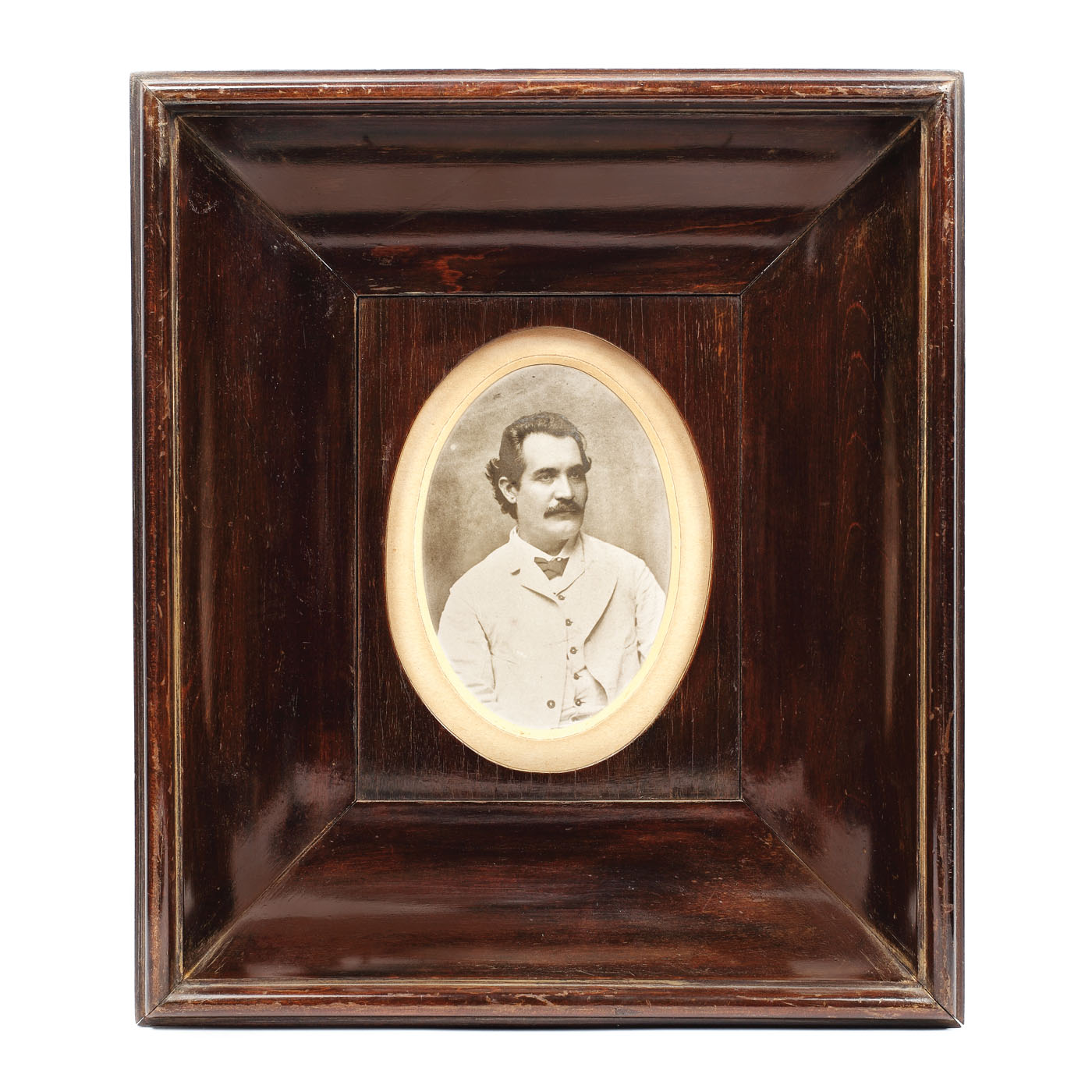 Mihai Eminescu, portret la 34 ani, penultima sa imagine cunoscută, de Nestor Heck, 1884