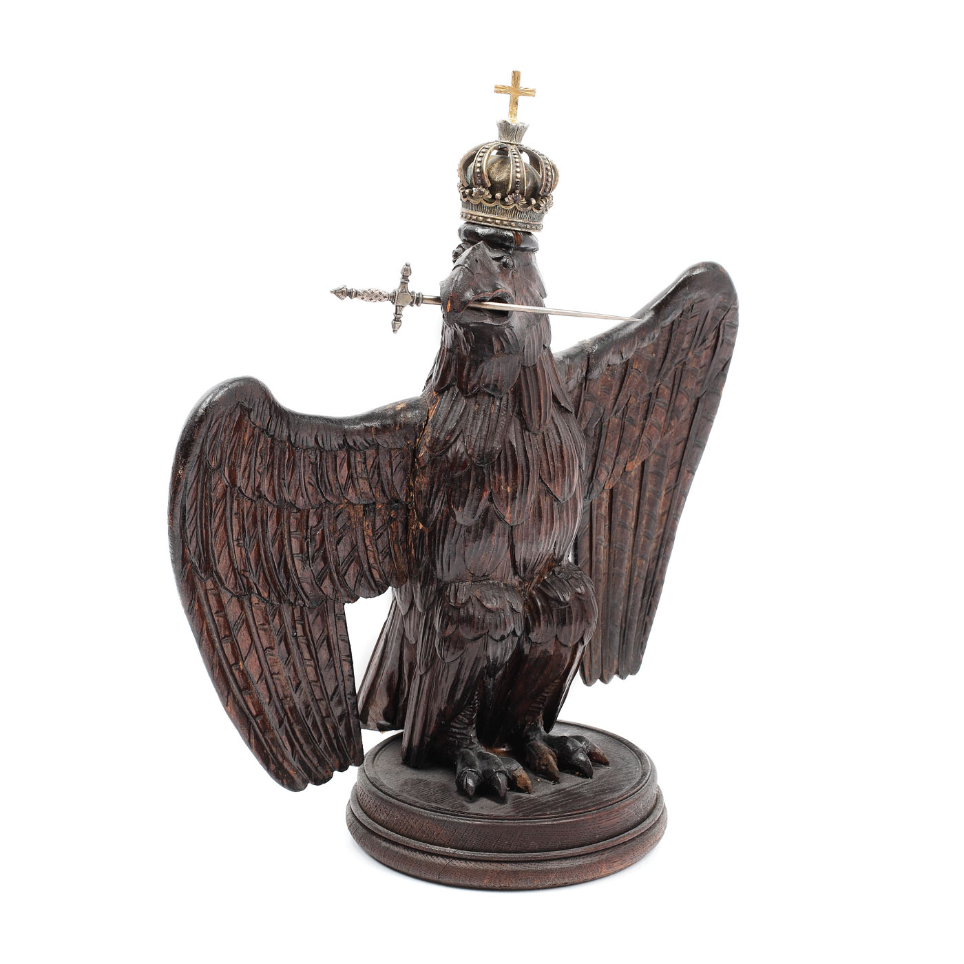 Vulturul Stemei Țării Românești, sculptură în lemn, sfârșitul sec. XIX