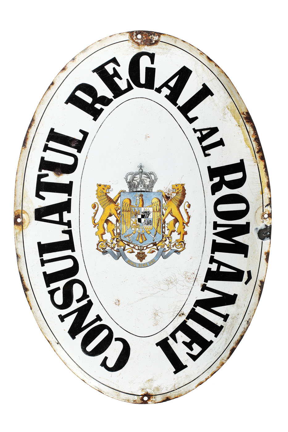 Emblemă a Consulatului Regal al României în Polonia, perioada interbelică