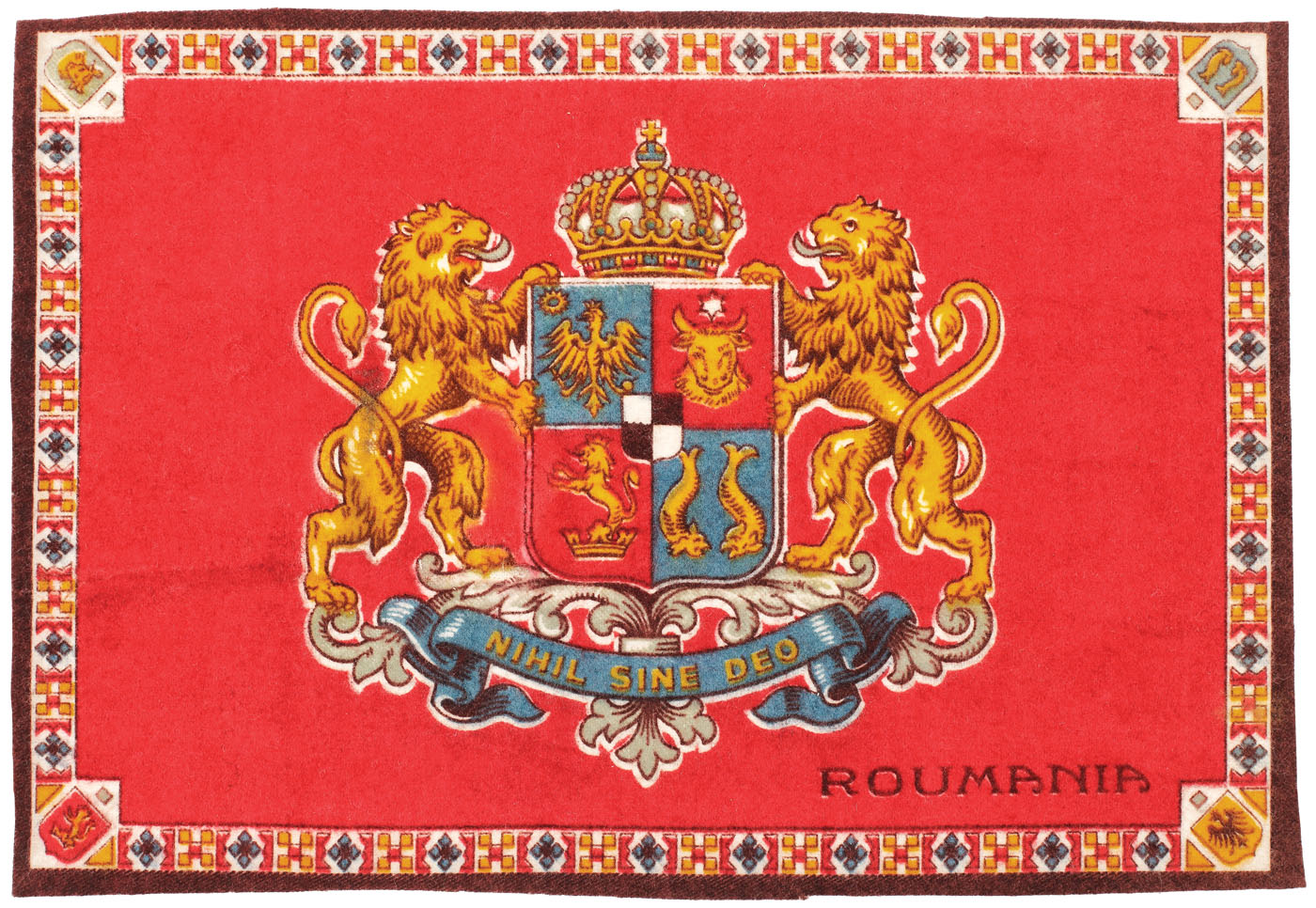 Kingdom's Coat of Arms during the rule of King Carol I, ca. 1910